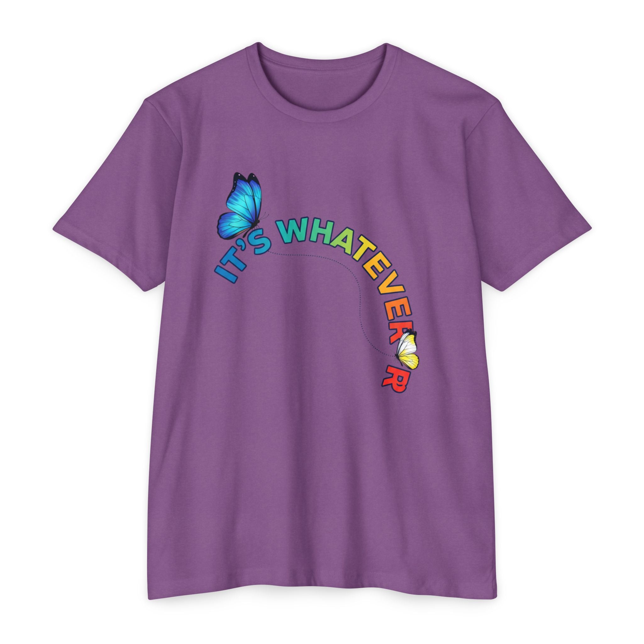 It's Whatever Colorful Butterfly Tee
