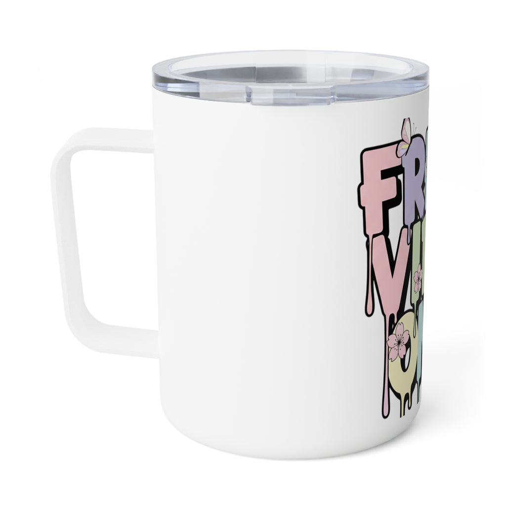 Fresh Vibes Only | 10oz Pastel Drip Mug