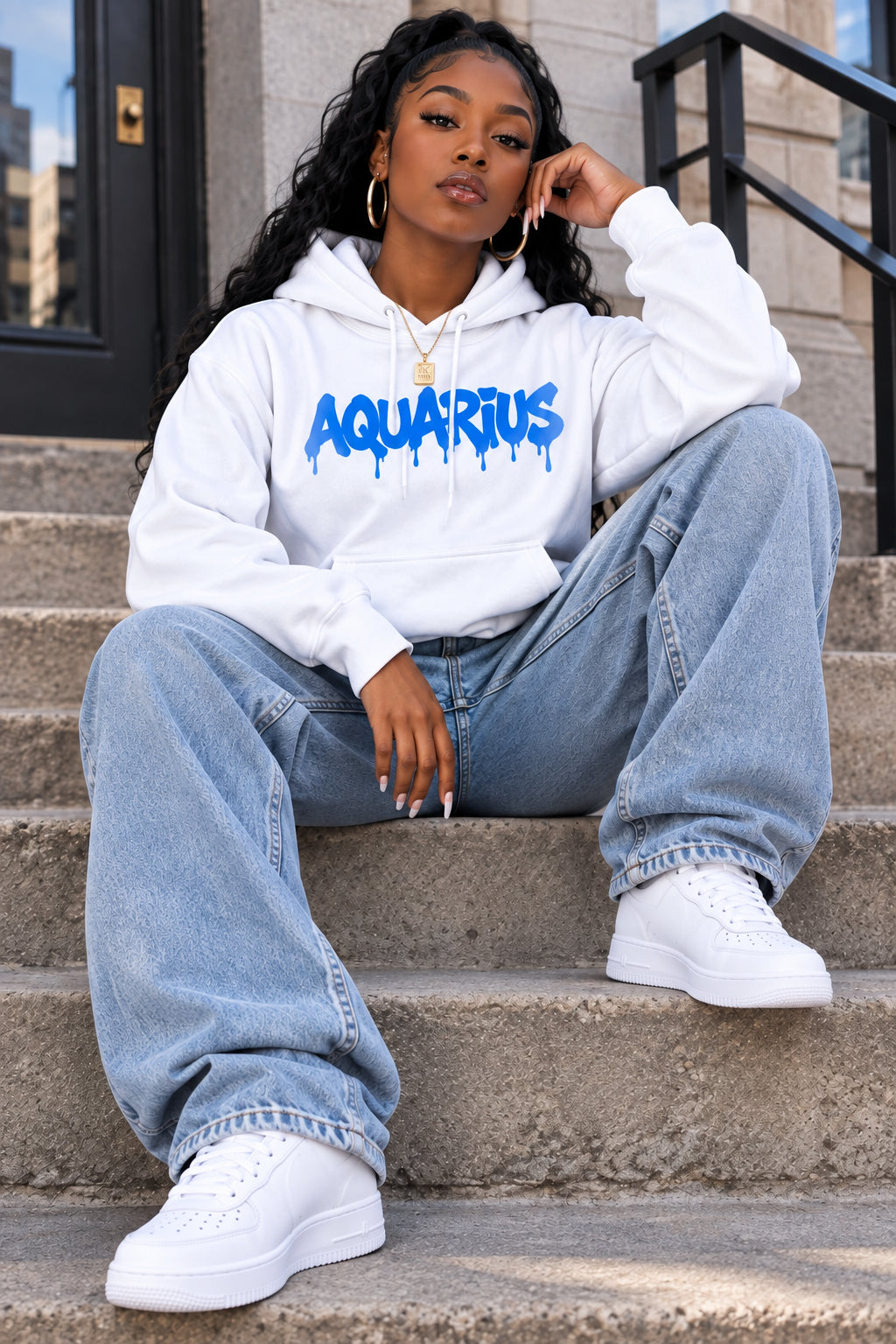 Aquarius Drip Hoodie