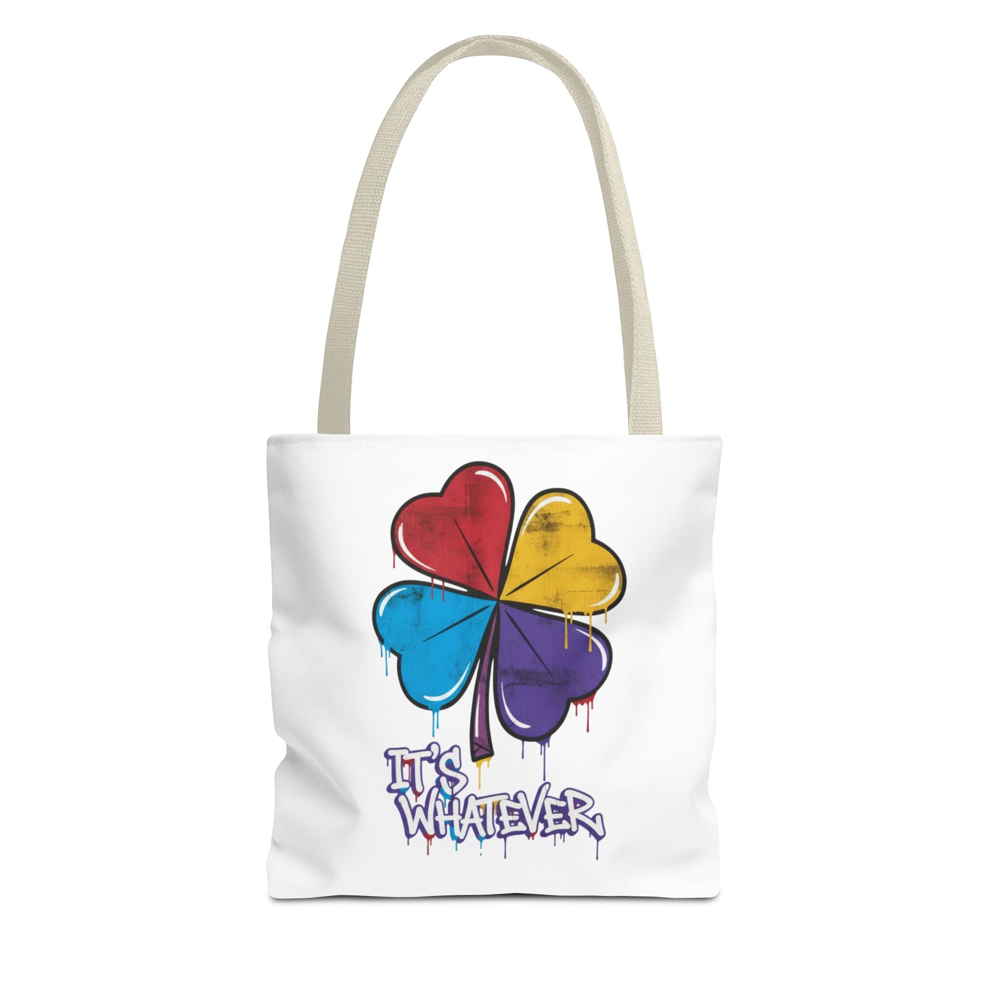 Rainbow Drip Graphic Tote Bag
