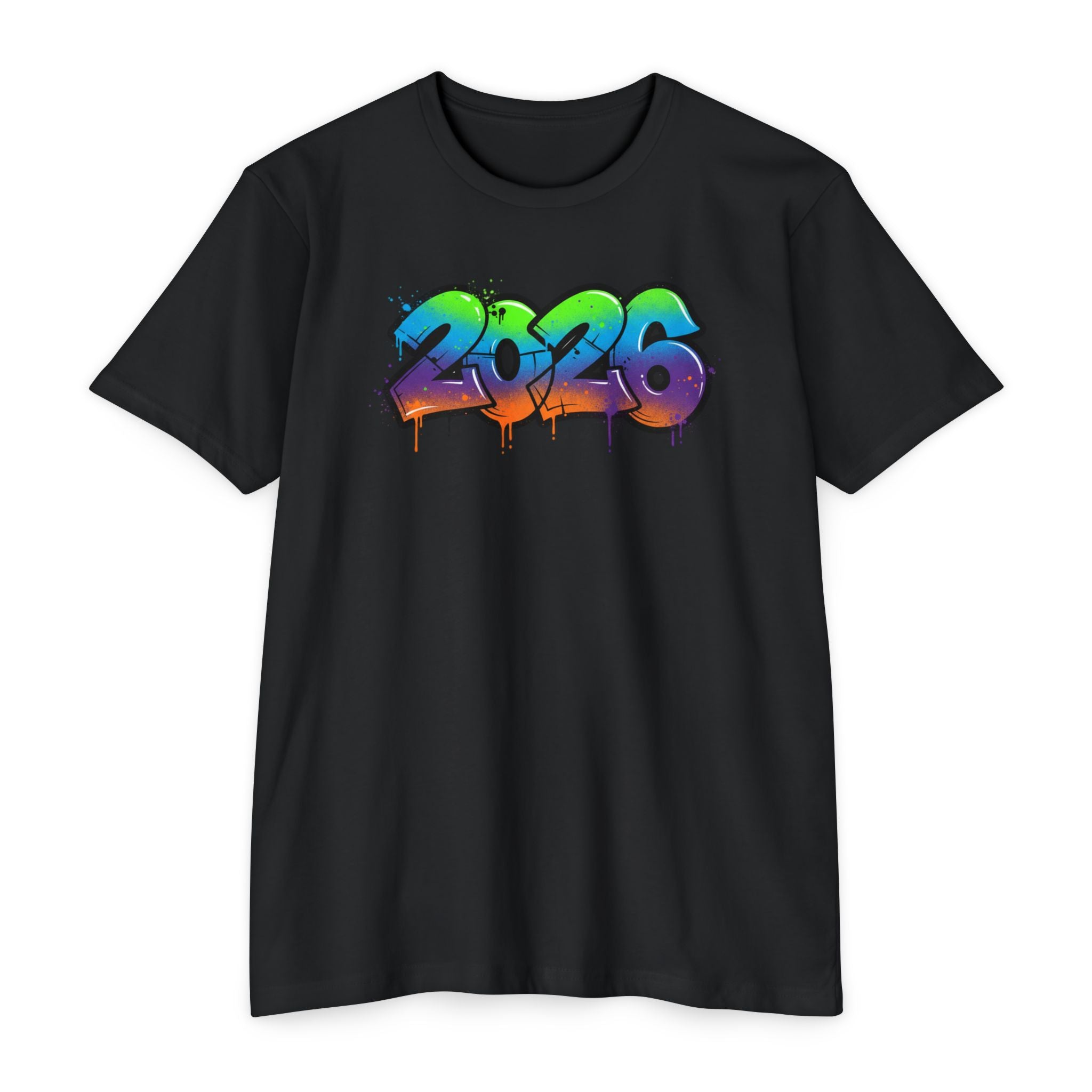 2026 Graffiti Graphic Tee - Colorful Street Art Streetwear T-Shirt