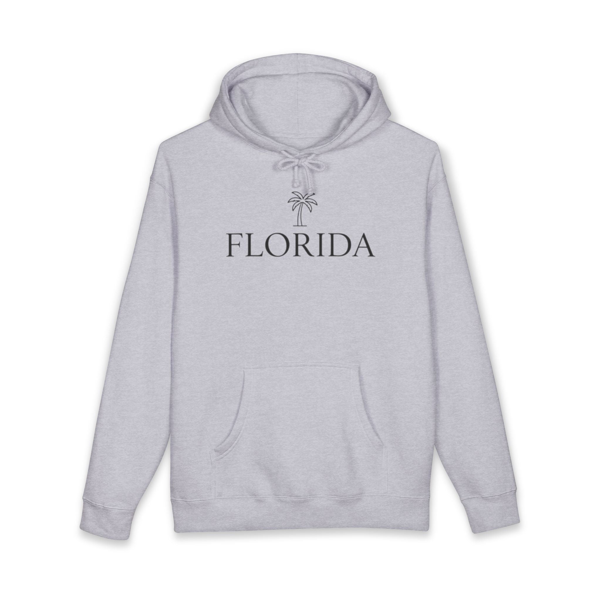 Florida Palm Hoodie — Minimal Coastal Travel Sweatshirt