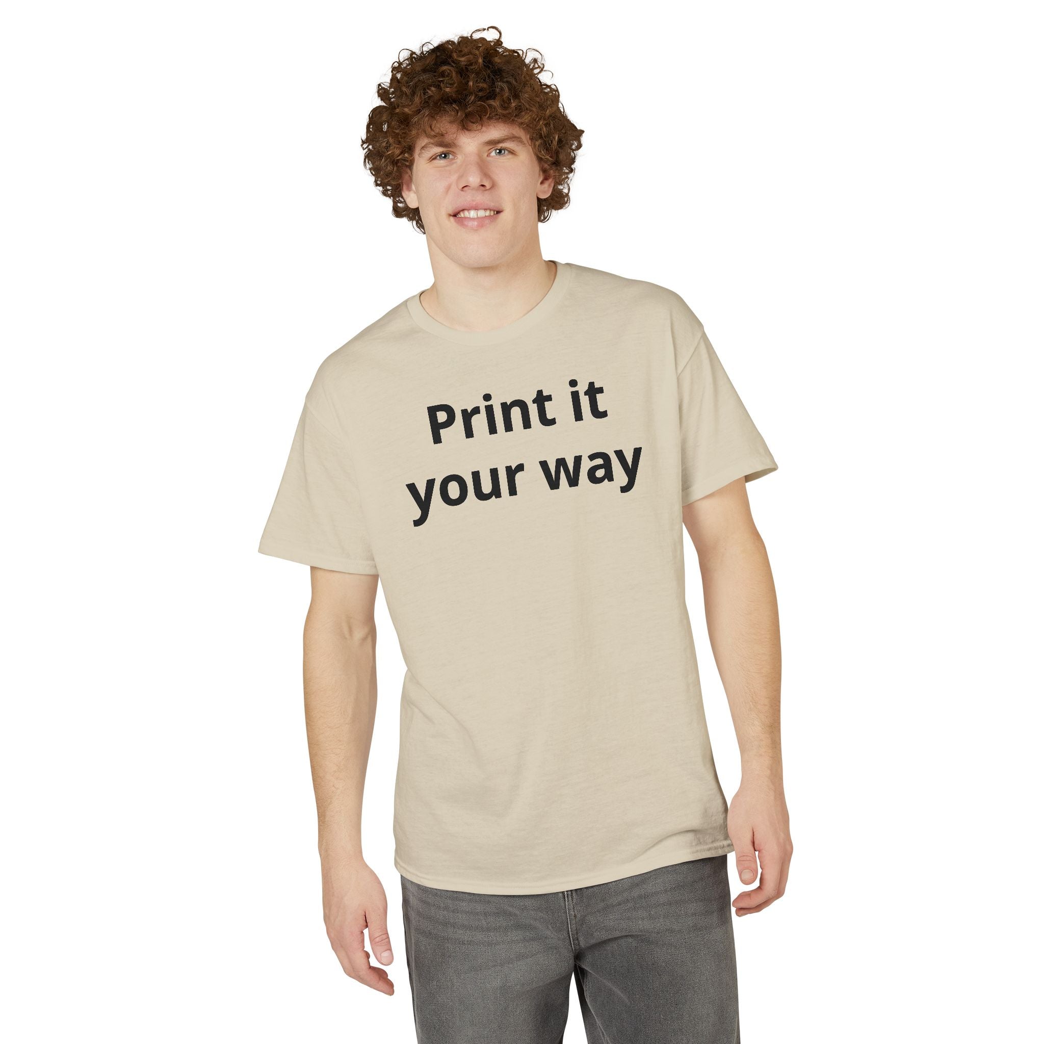 Custom Text DryBlend Tee
