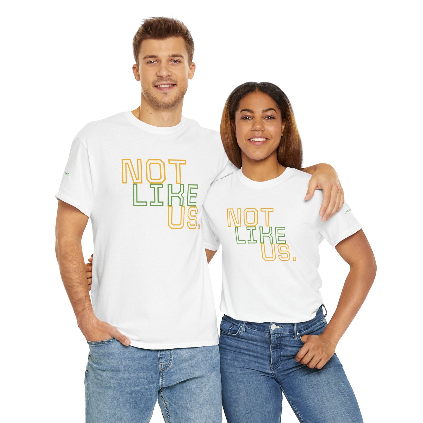 Unisex Heavy Cotton Tee - "NOT LIKE US" Statement Tee