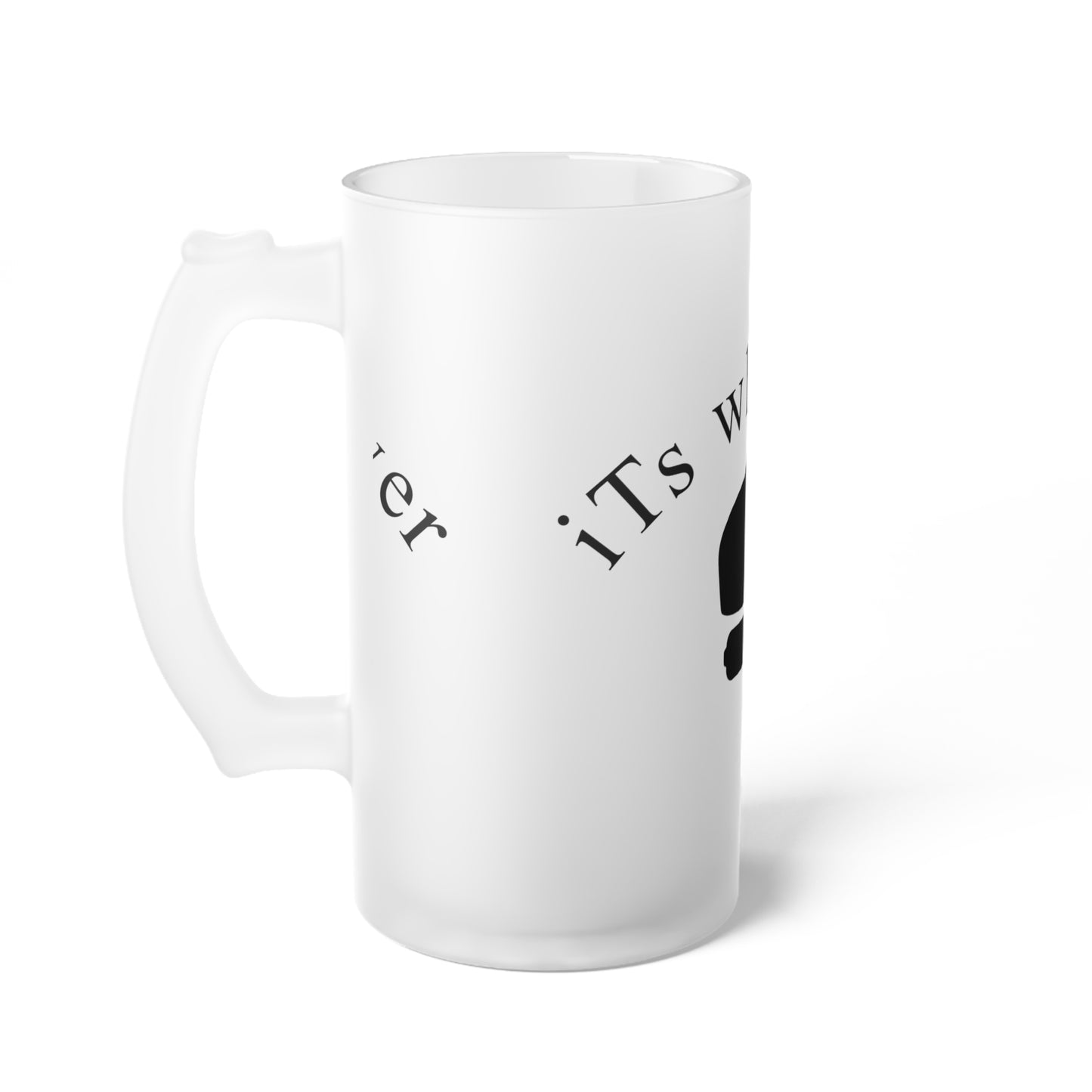 Frosted Glass Beer Mug