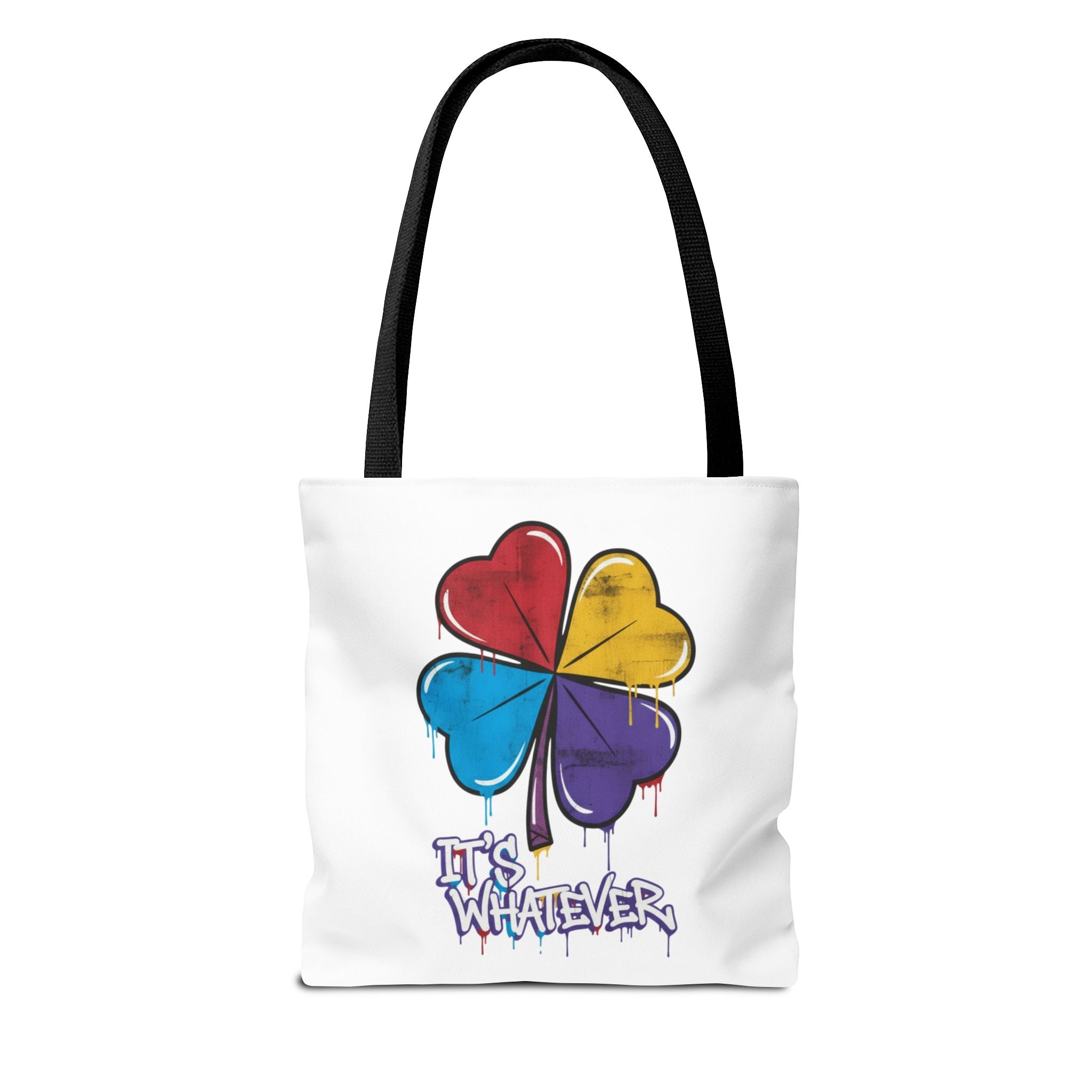 Rainbow Drip Graphic Tote Bag