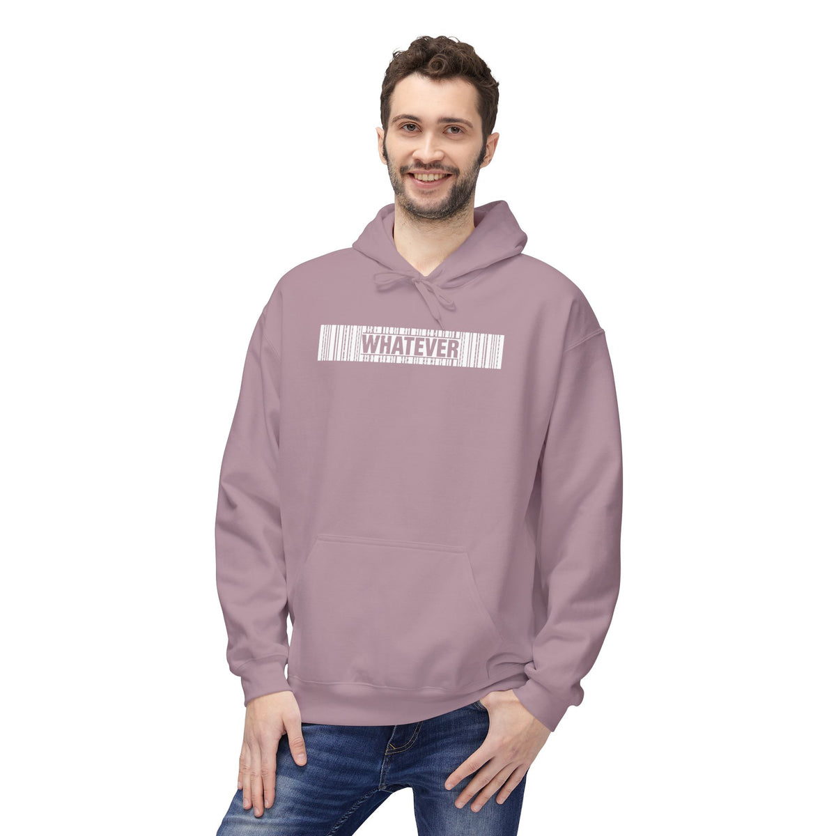 WHATEVER Barcode Hoodie
