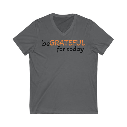 V-Neck Tee - be GRATEFUL