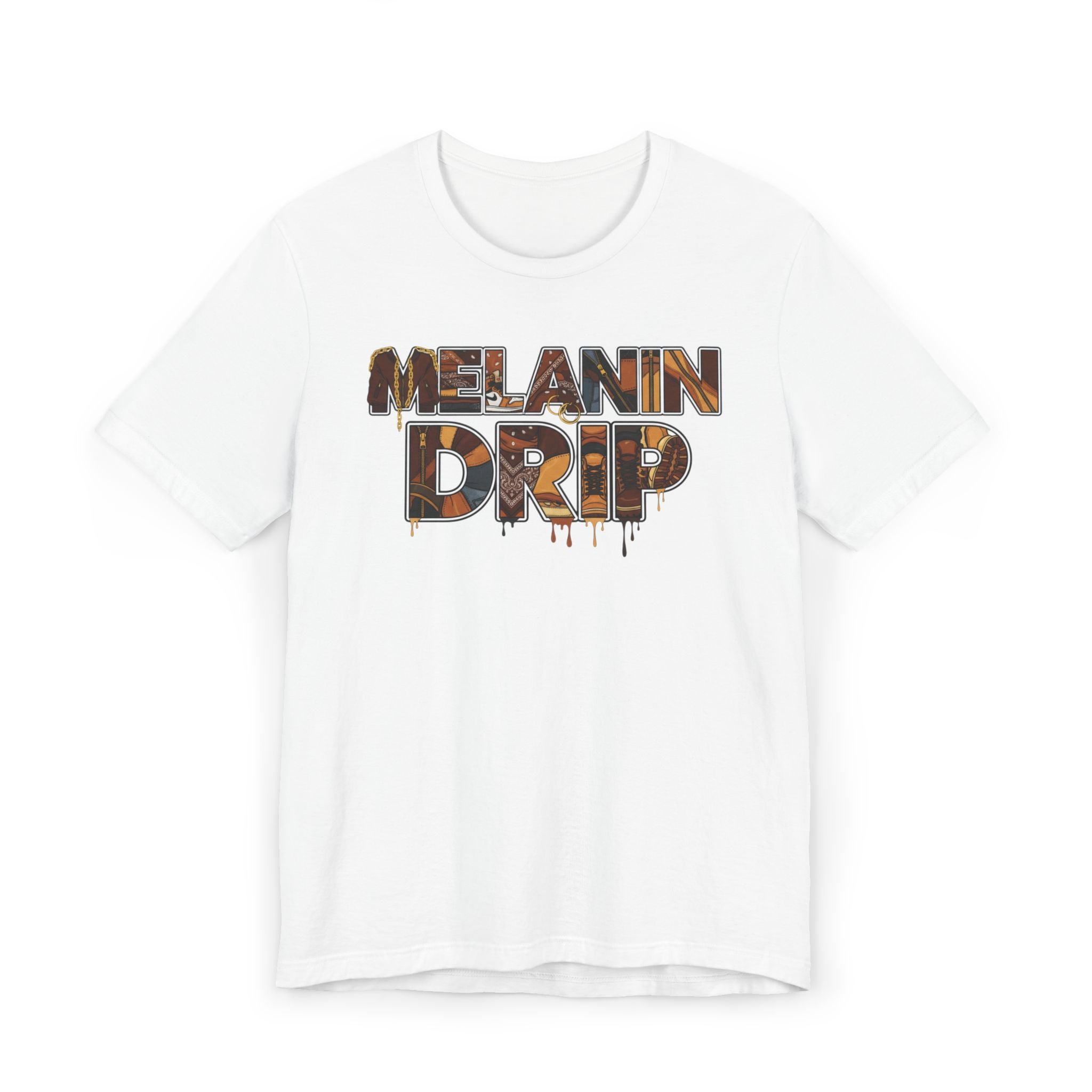 Melanin Drip T-Shirt – Afrocentric Graphic Tee Celebrating Black Pride