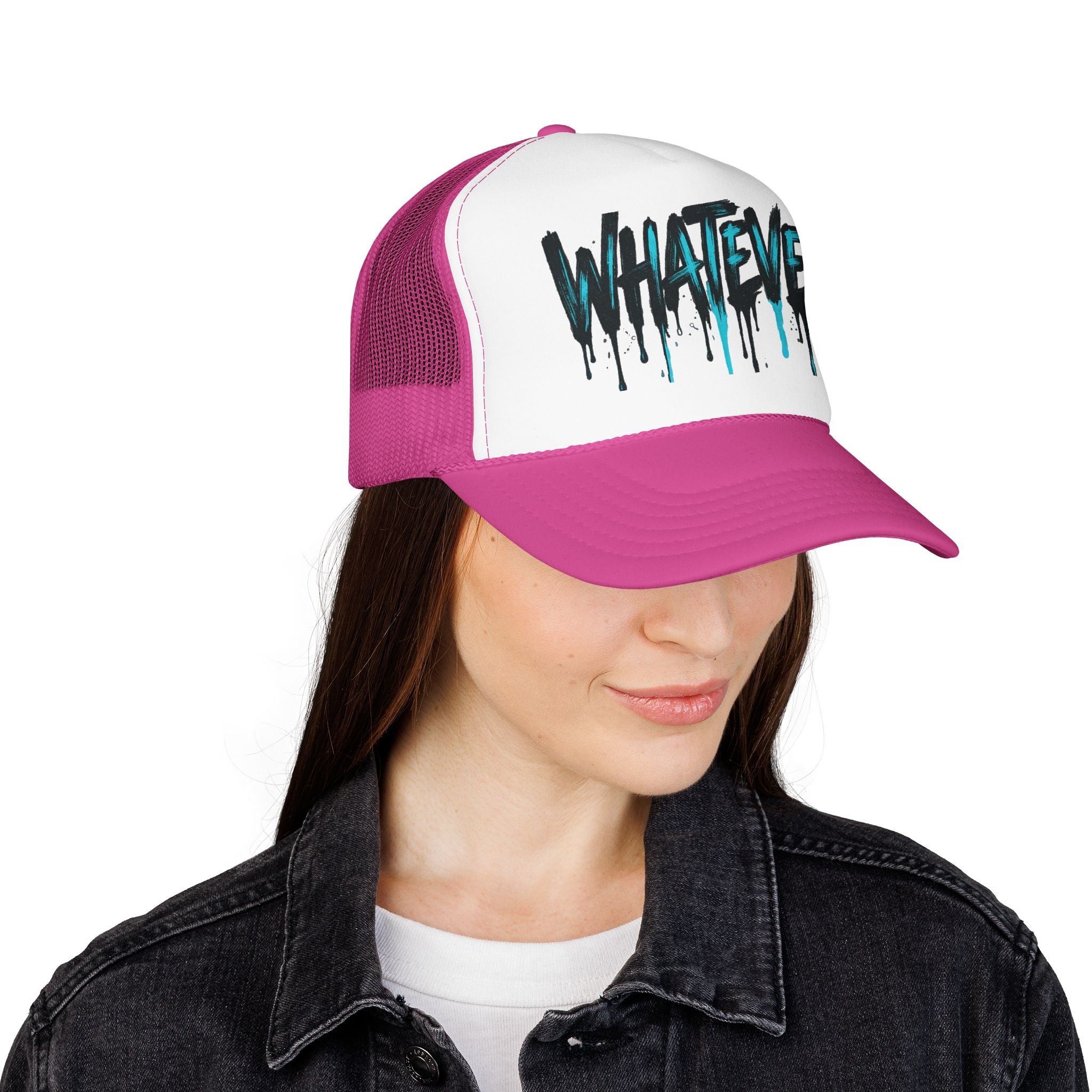 WHATEVER Drip Trucker Hat