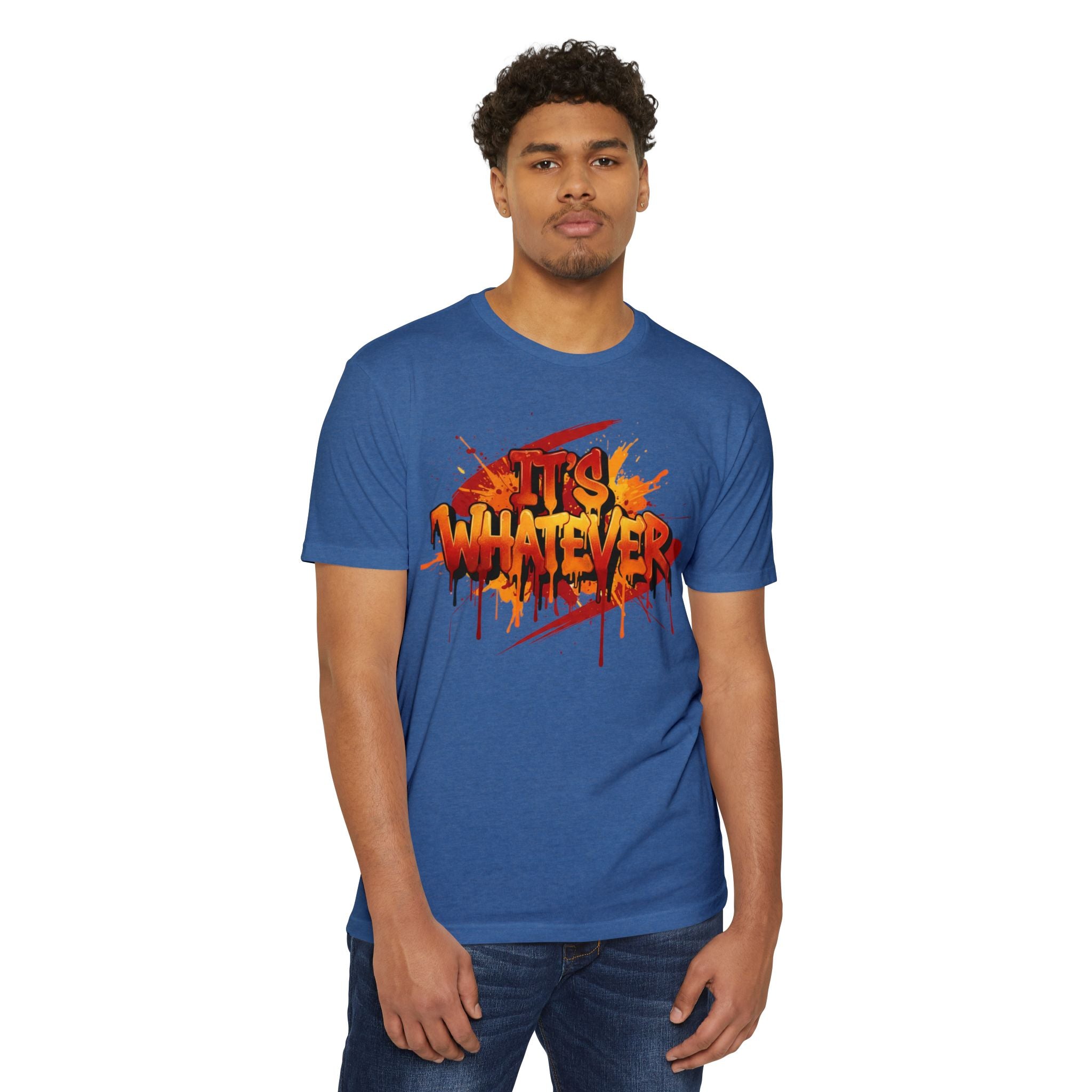 Neon Graffiti Paint Drip Tee — Streetwear Graphic T-Shirt