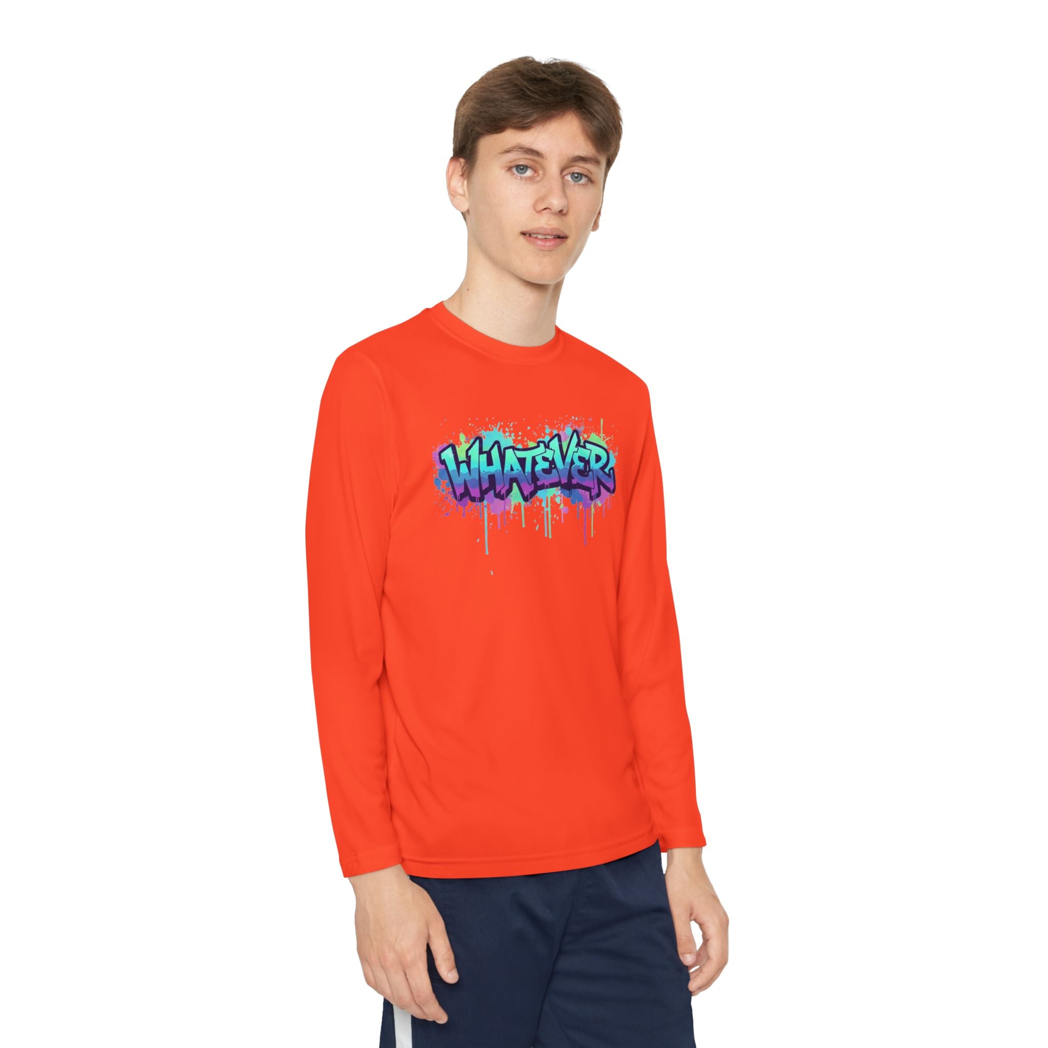 Youth Long Sleeve Tee — 'Whatever' Graffiti Streetwear