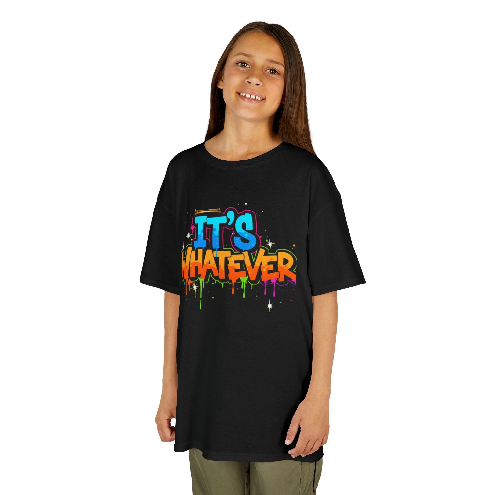 Color Drip Graffiti Kids Tee — Streetwear Graphic T-Shirt