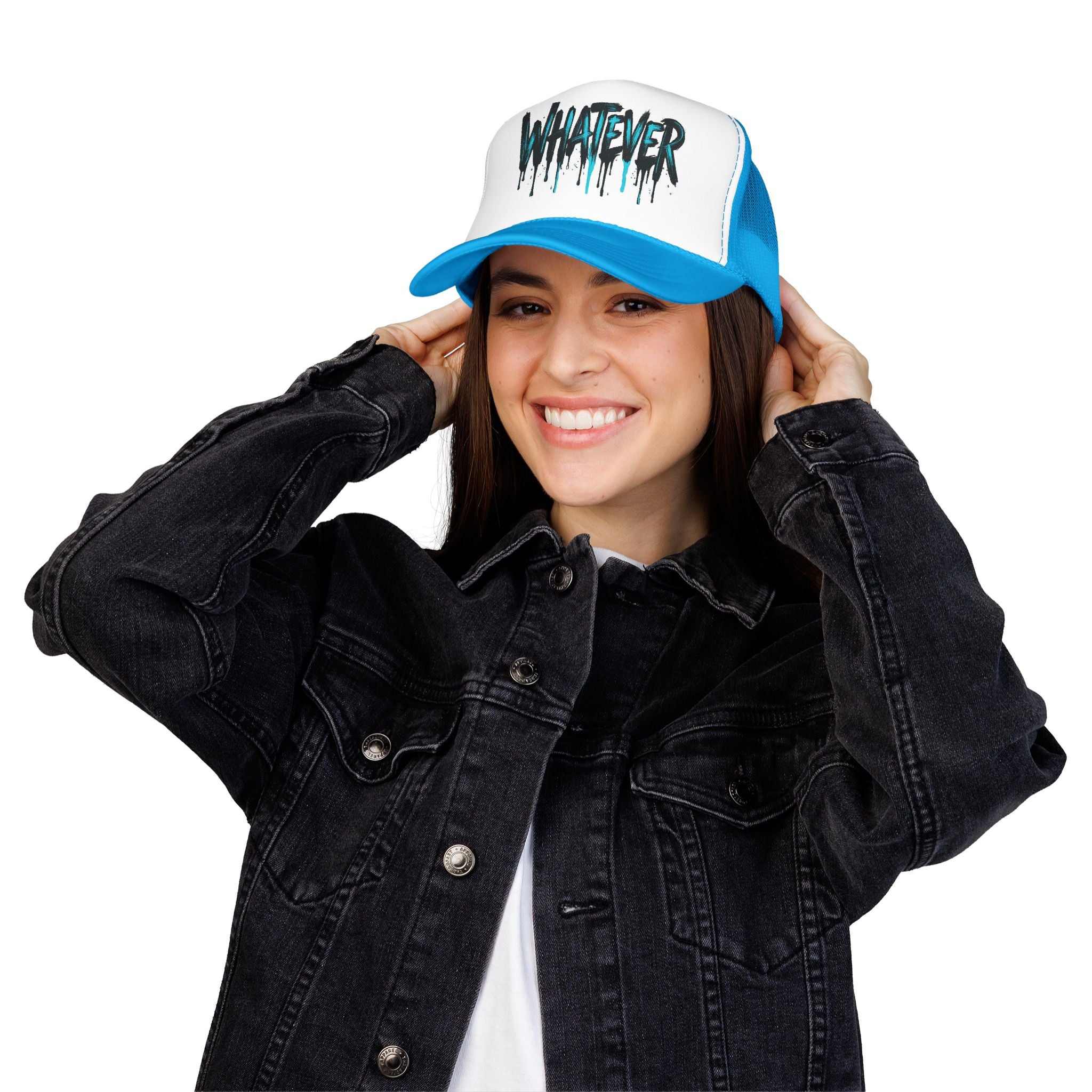 WHATEVER Drip Trucker Hat