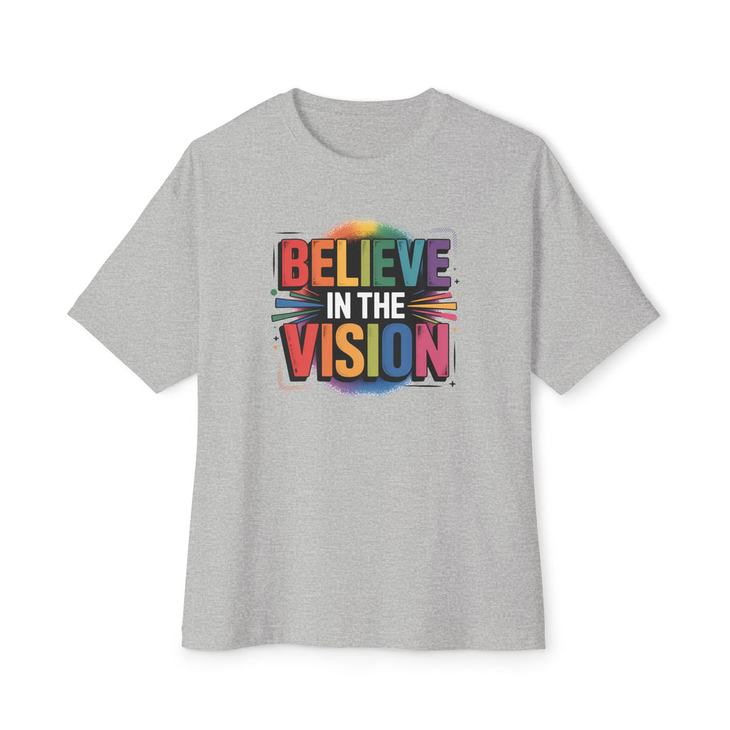 Believe in the Vision Tee — Inspirational Rainbow Graphic T-Shirt