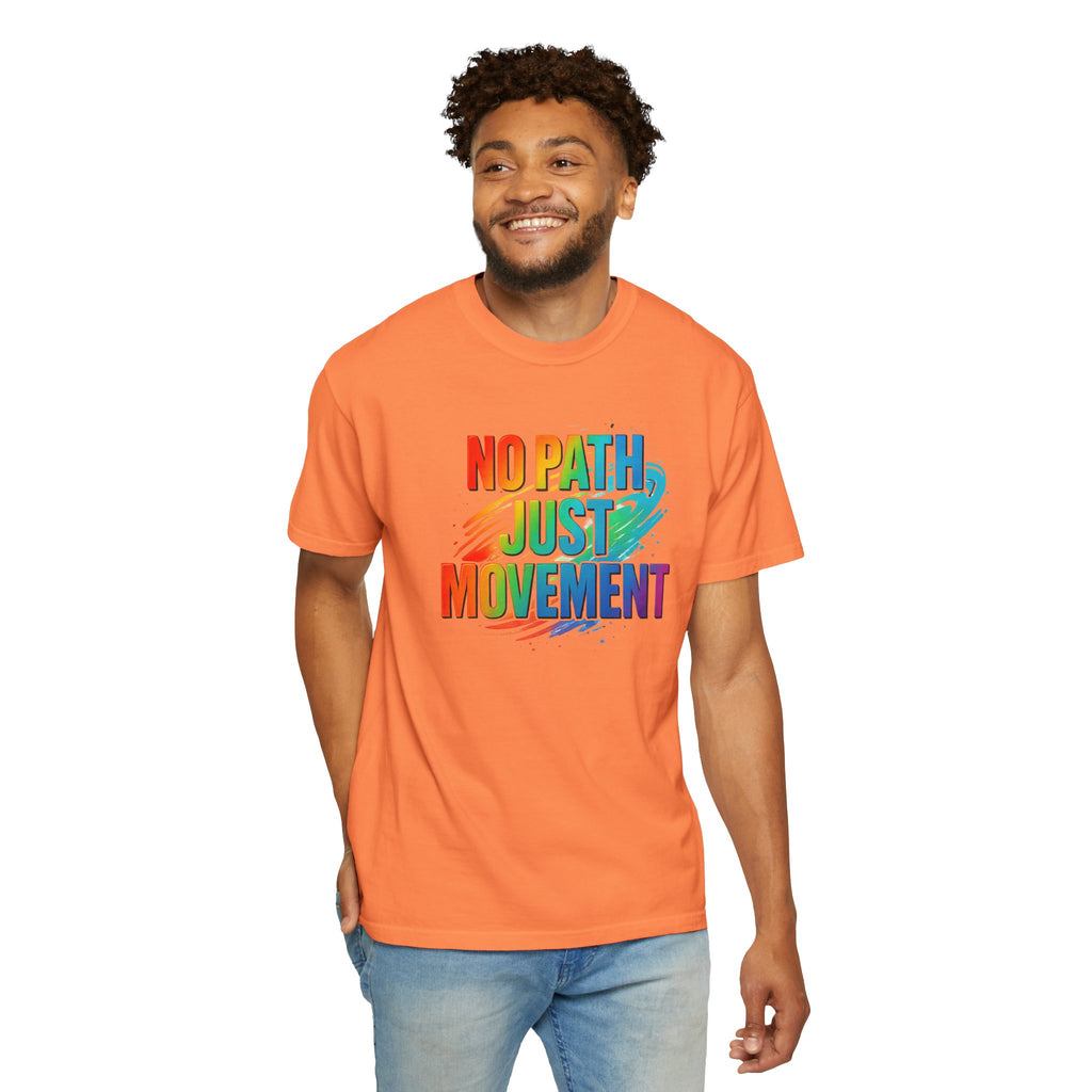 No Path Just Movement Rainbow Graphic T-Shirt