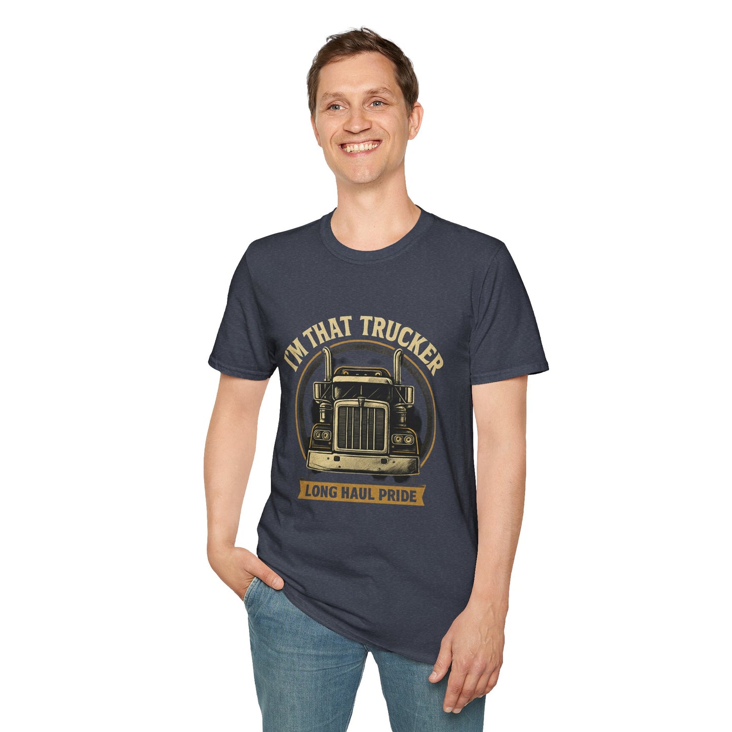 Long Haul Trucker Pride T-Shirt - Unisex Softstyle Tee
