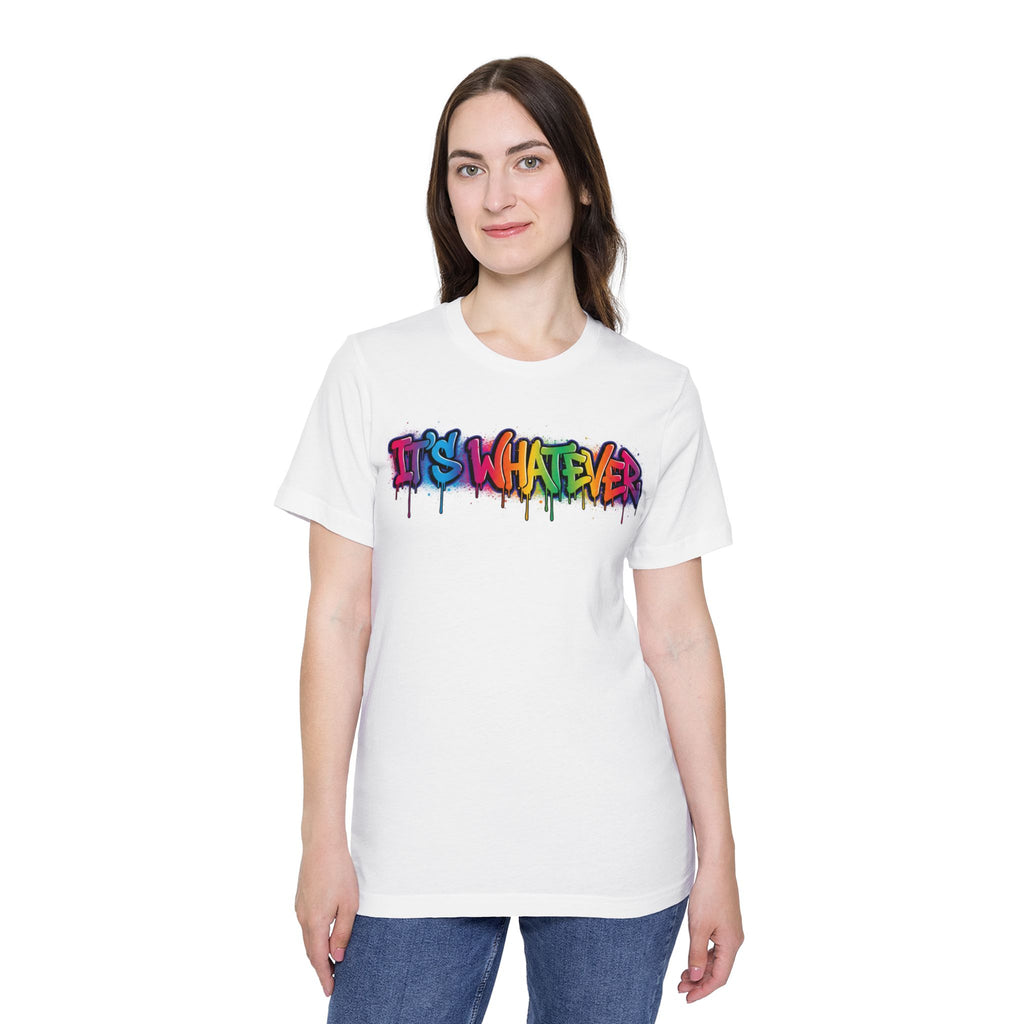 IT'S WHATEVER Graffiti Tee — Colorful Streetwear
