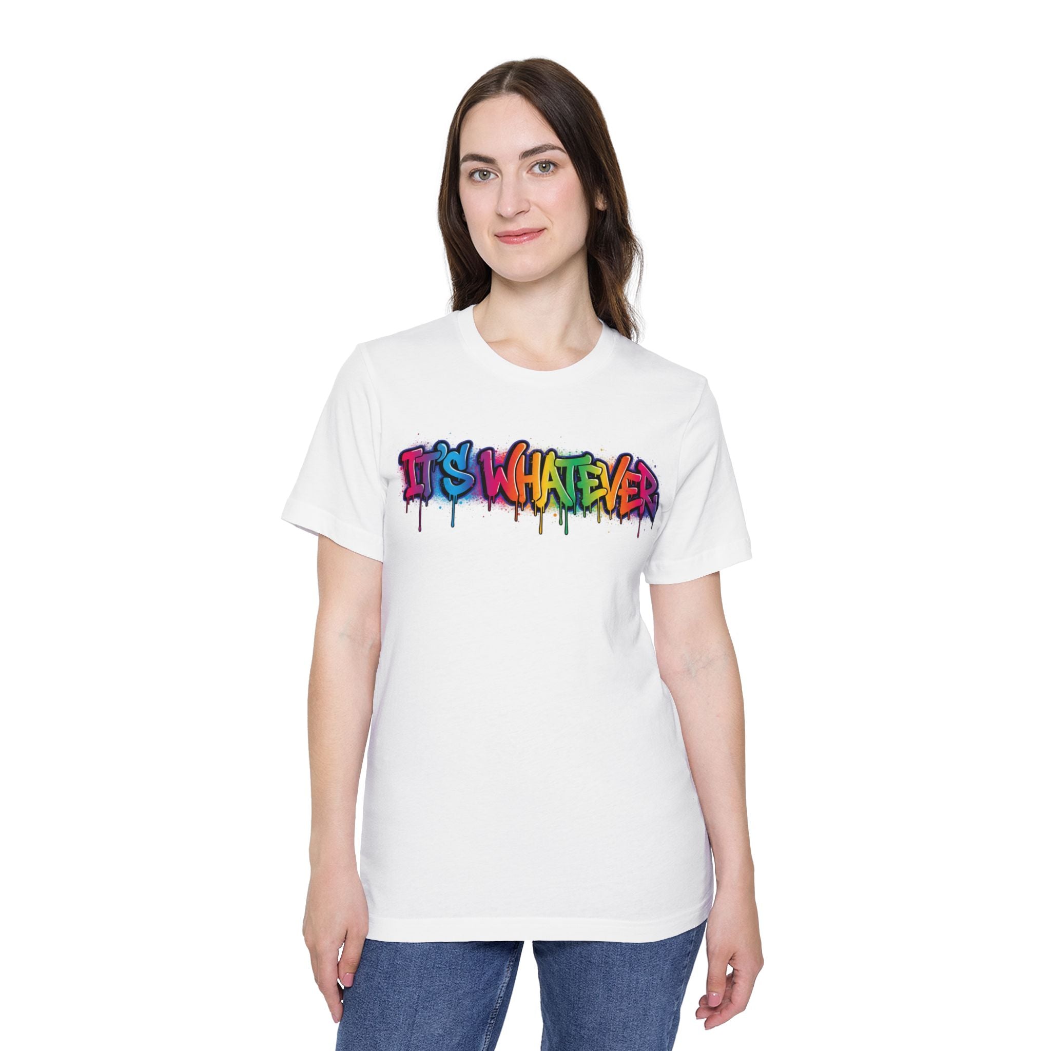IT'S WHATEVER Graffiti Tee — Colorful Streetwear