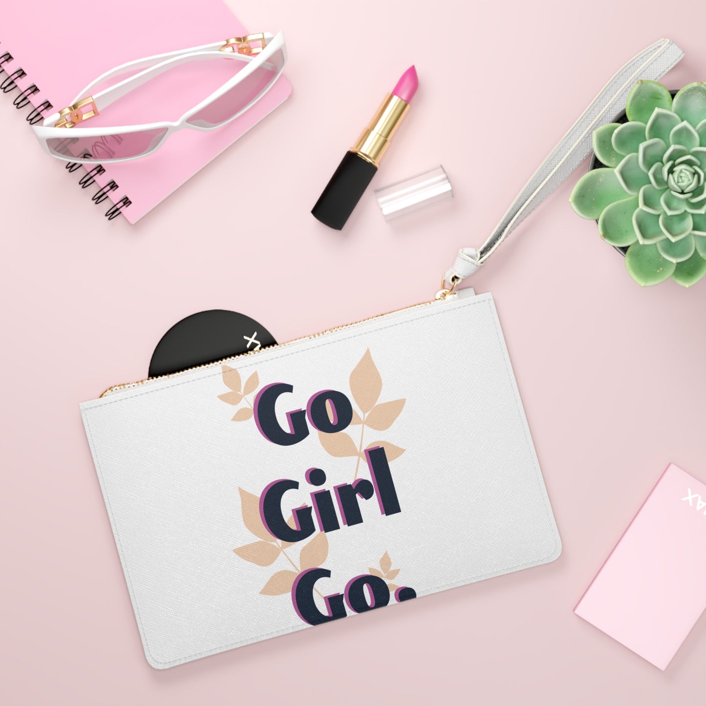 Empowering 'Go Girl Go' Clutch Bag for Fashion-Forward Women