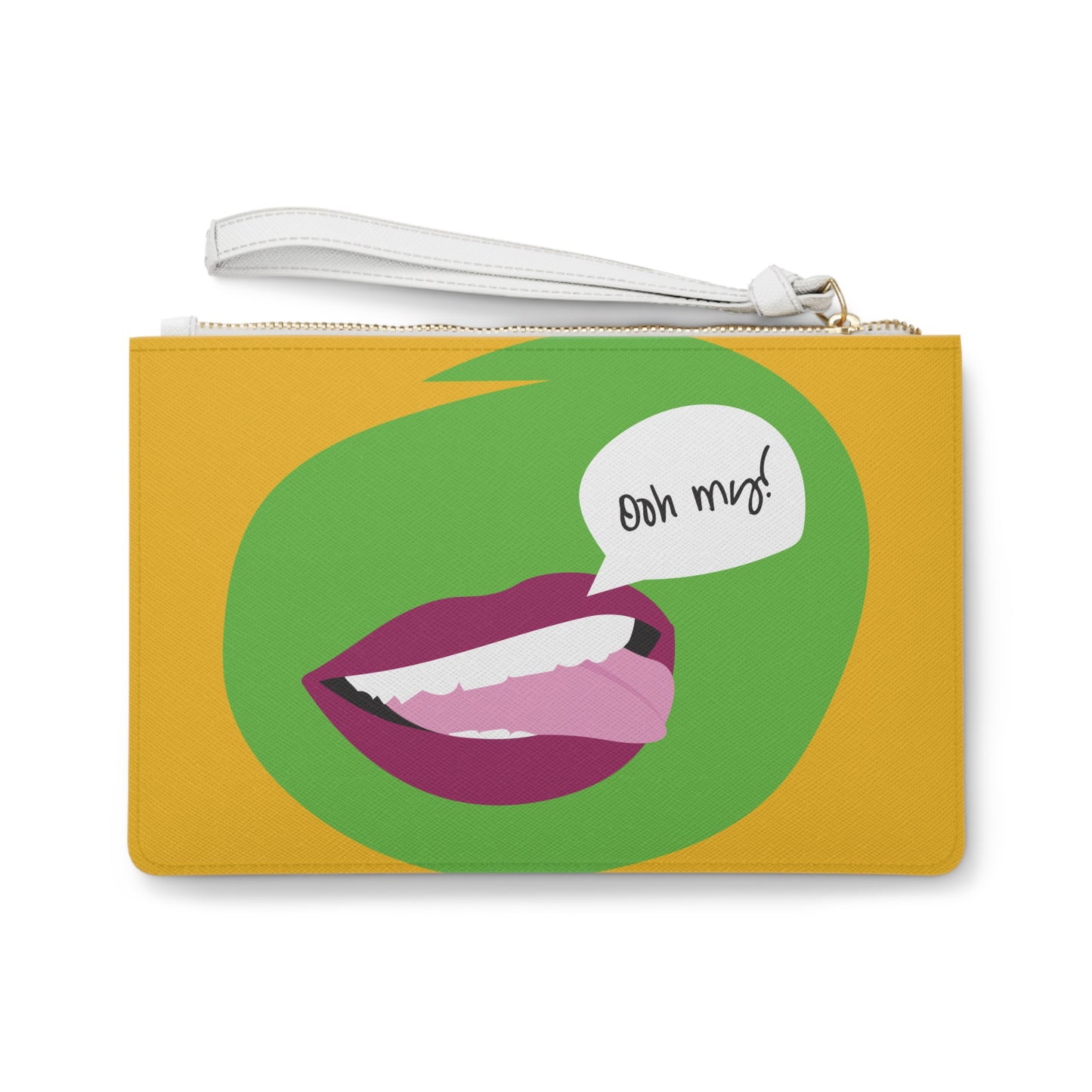 Fun Statement Clutch Bag with 'Ooh My!' Design - Perfect for Night Out or Casual Use