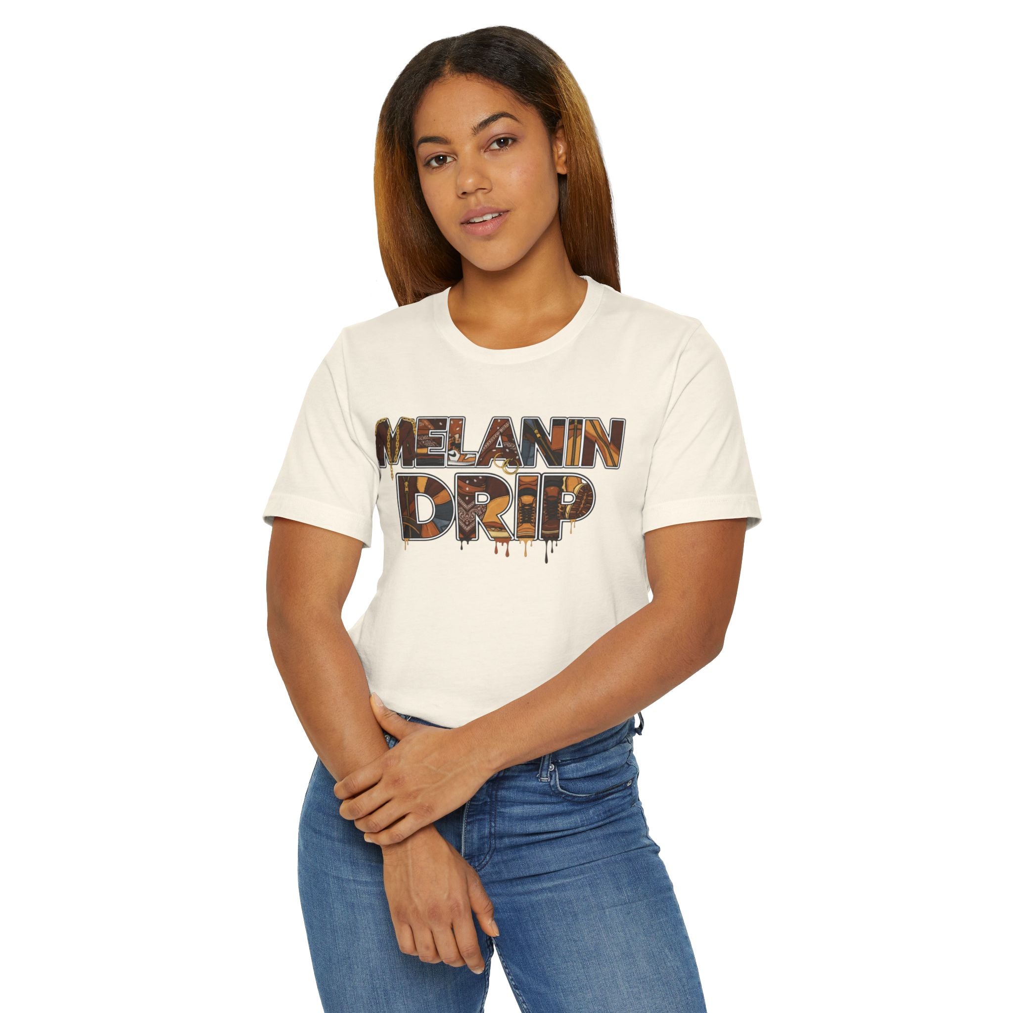Melanin Drip T-Shirt – Afrocentric Graphic Tee Celebrating Black Pride