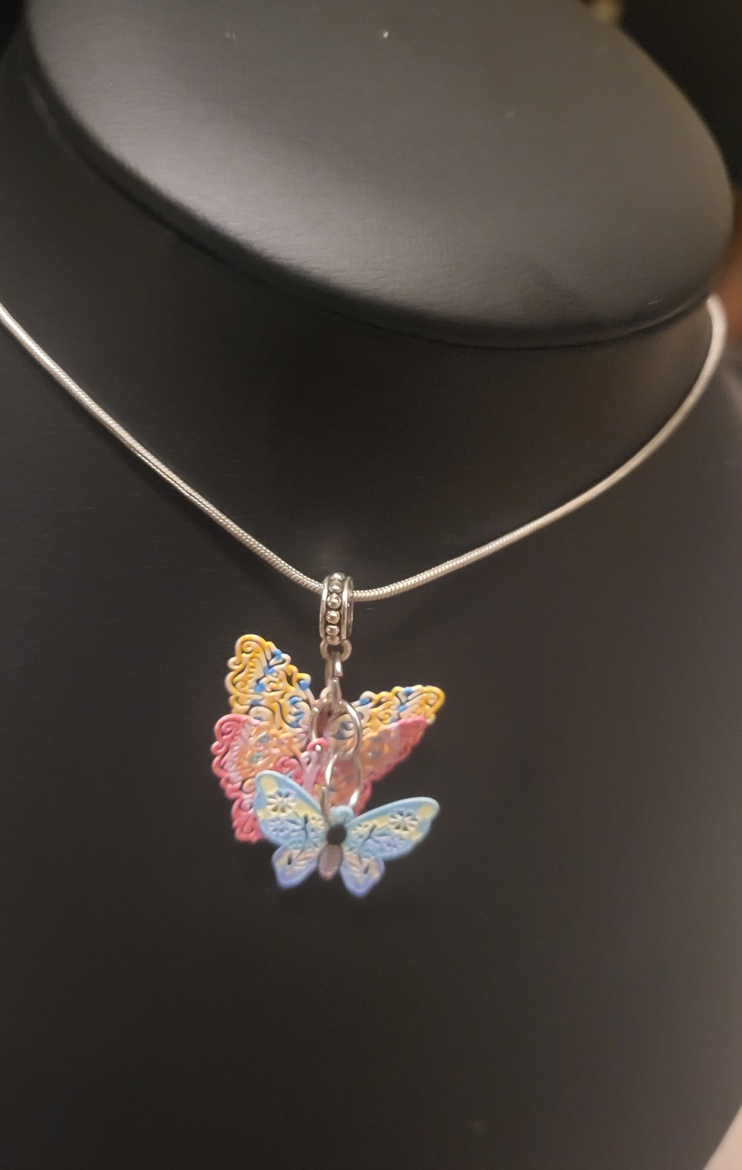 Triple Butterfly Necklace
