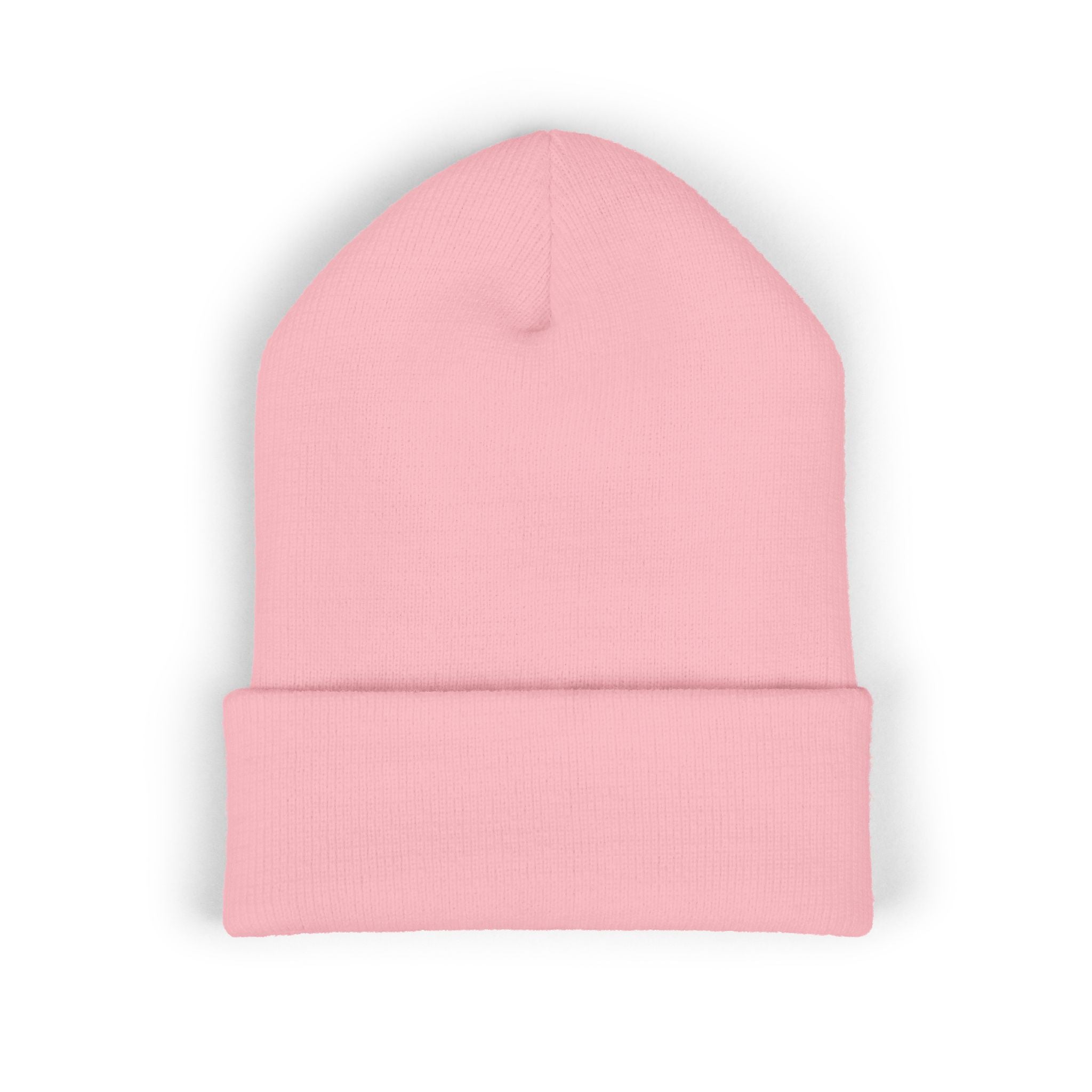 Embroidered 'It's Whatever' Beanie — Blue Butterfly Cuffed Knit Hat