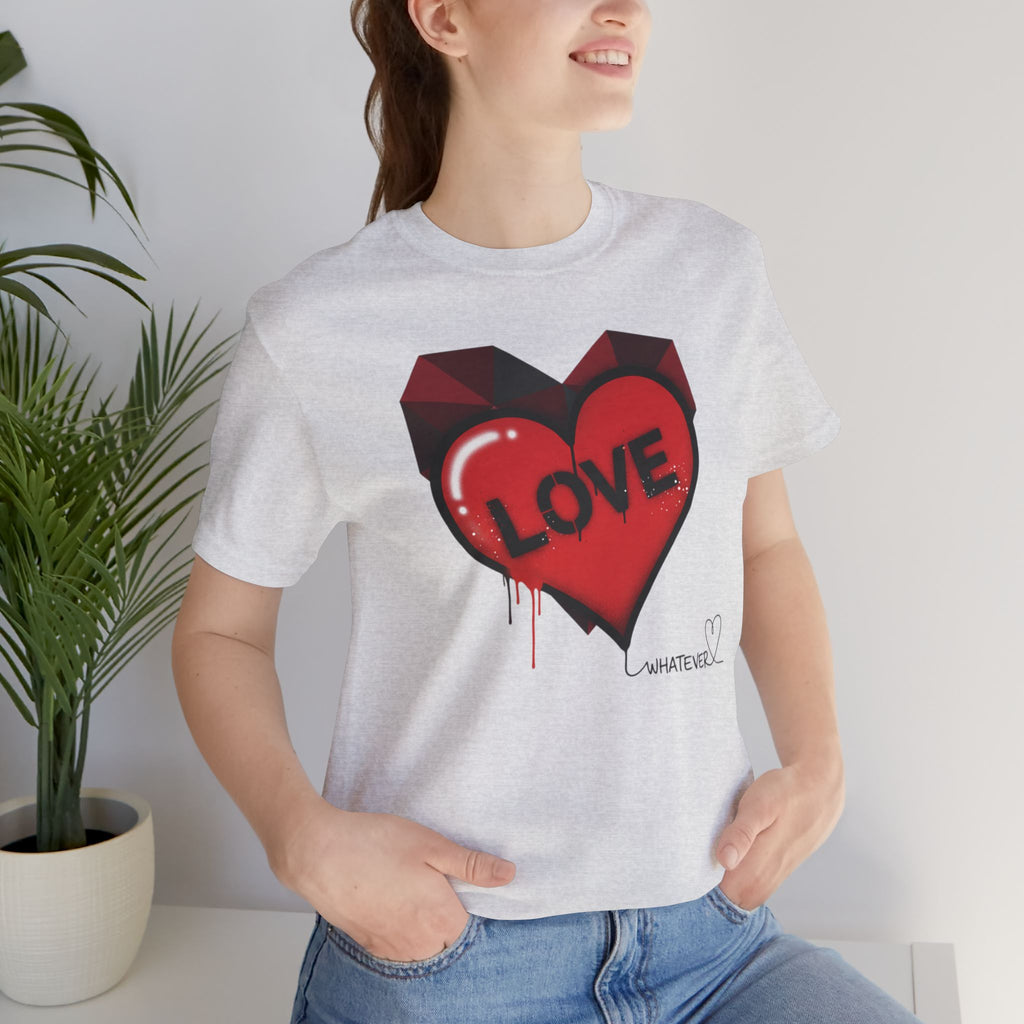 Love Graffiti Heart T-Shirt — 'LOVE' Dripping Street Art Tee