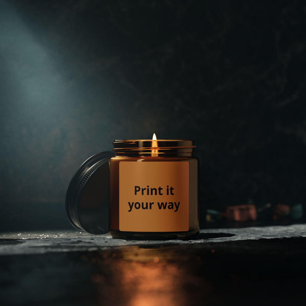 Amber Soy Candle - Custom Scented