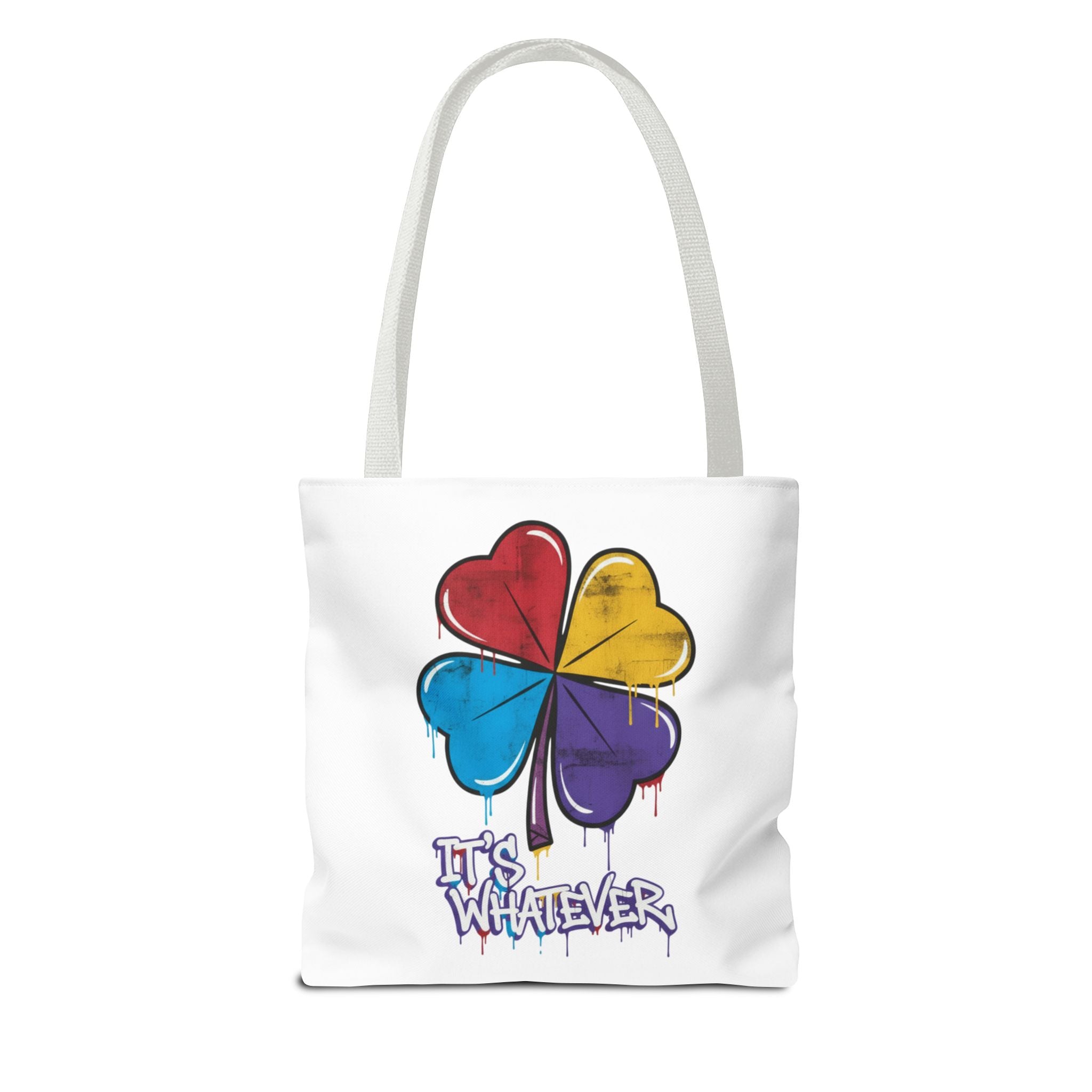 Rainbow Drip Graphic Tote Bag