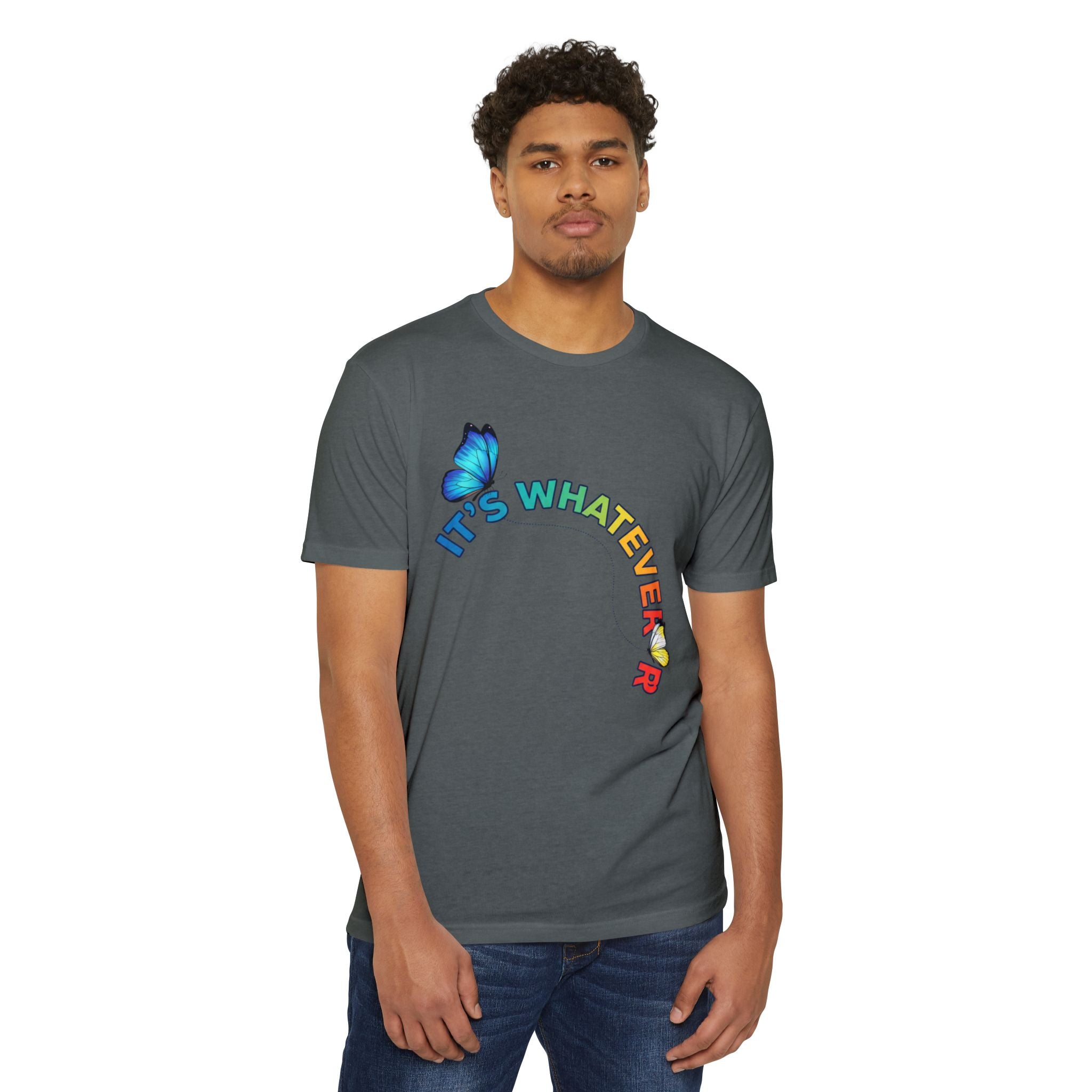 It's Whatever Colorful Butterfly Tee