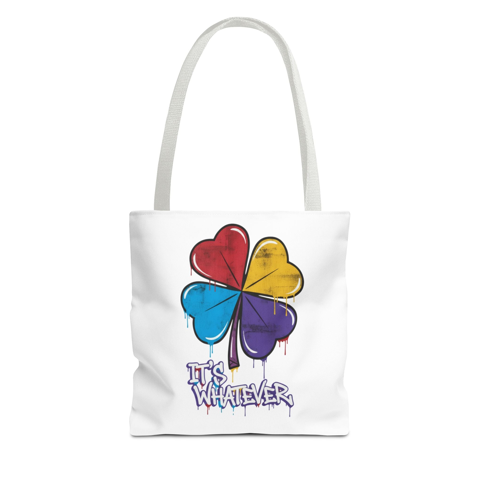 Rainbow Drip Graphic Tote Bag