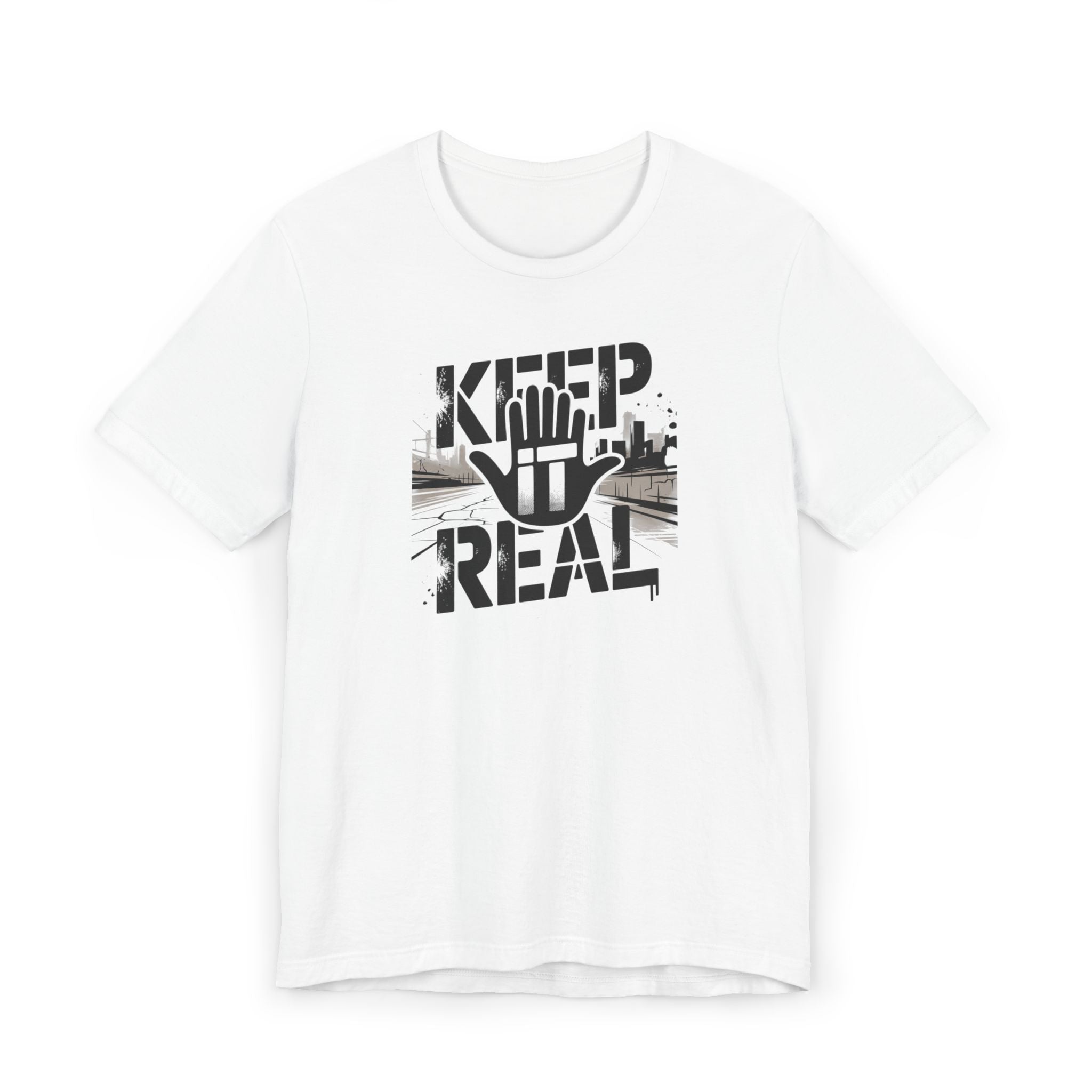 Keep It Real T‑Shirt – Urban Hand Graphic Tee