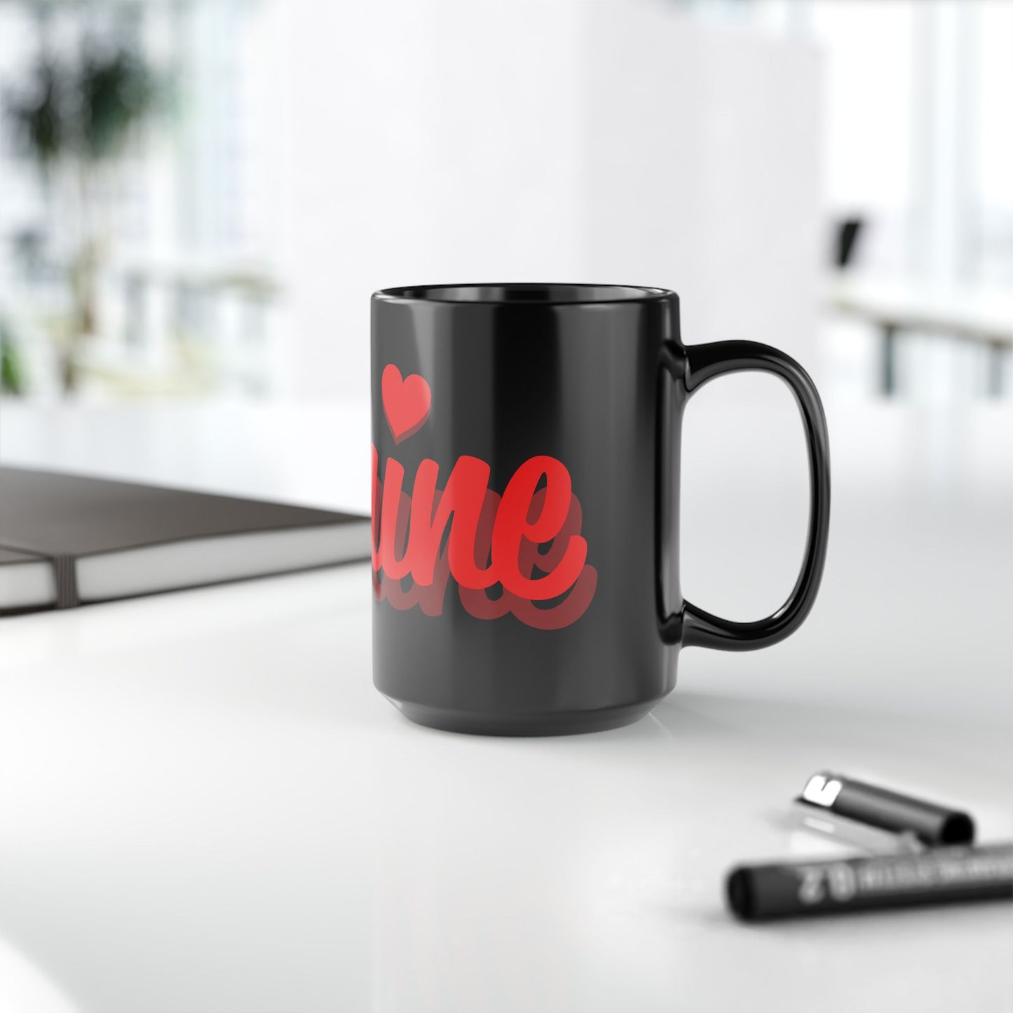 Mug - Be Mine 15oz Black Mug for Valentine's Day Gift