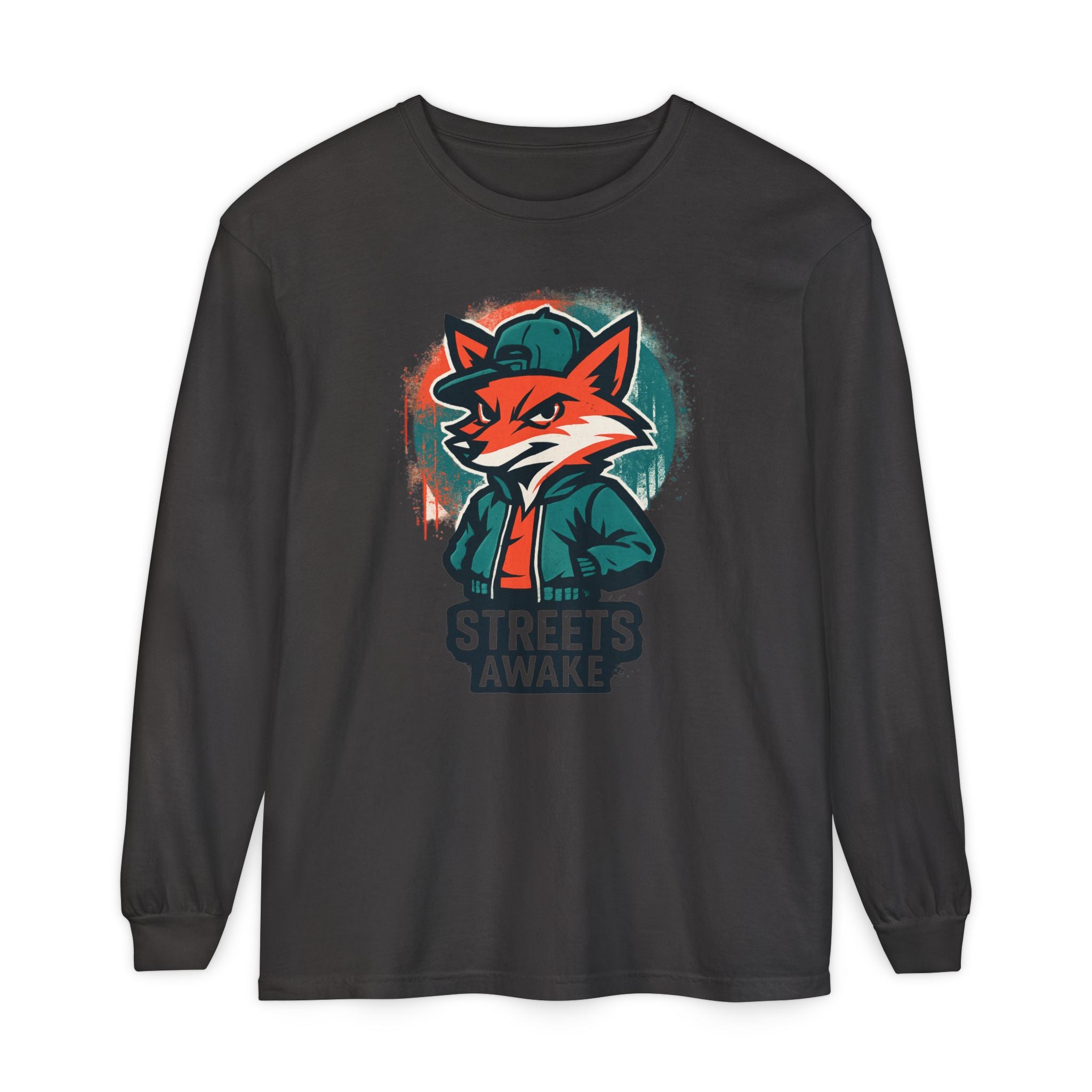 Streets Awake Fox Graphic Long Sleeve Tee