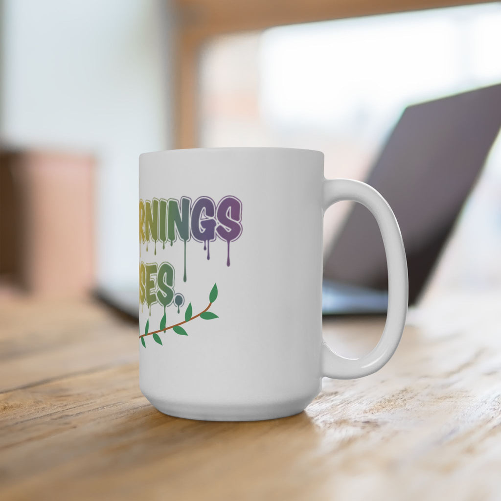 Soft Mornings. She Rises. — Inspirational Ceramic Mug