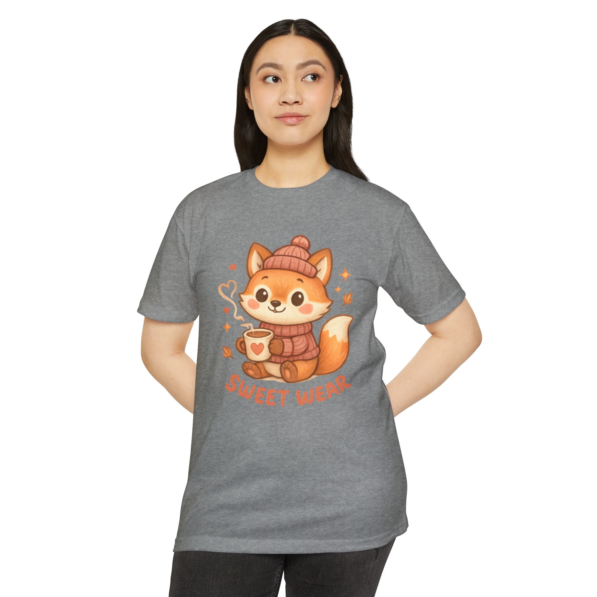 Cute Fox Tee — "Sweet Wear" Cozy Winter Graphic T-Shirt