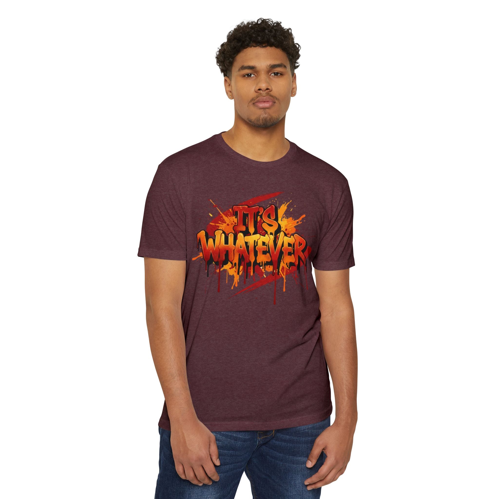 Neon Graffiti Paint Drip Tee — Streetwear Graphic T-Shirt