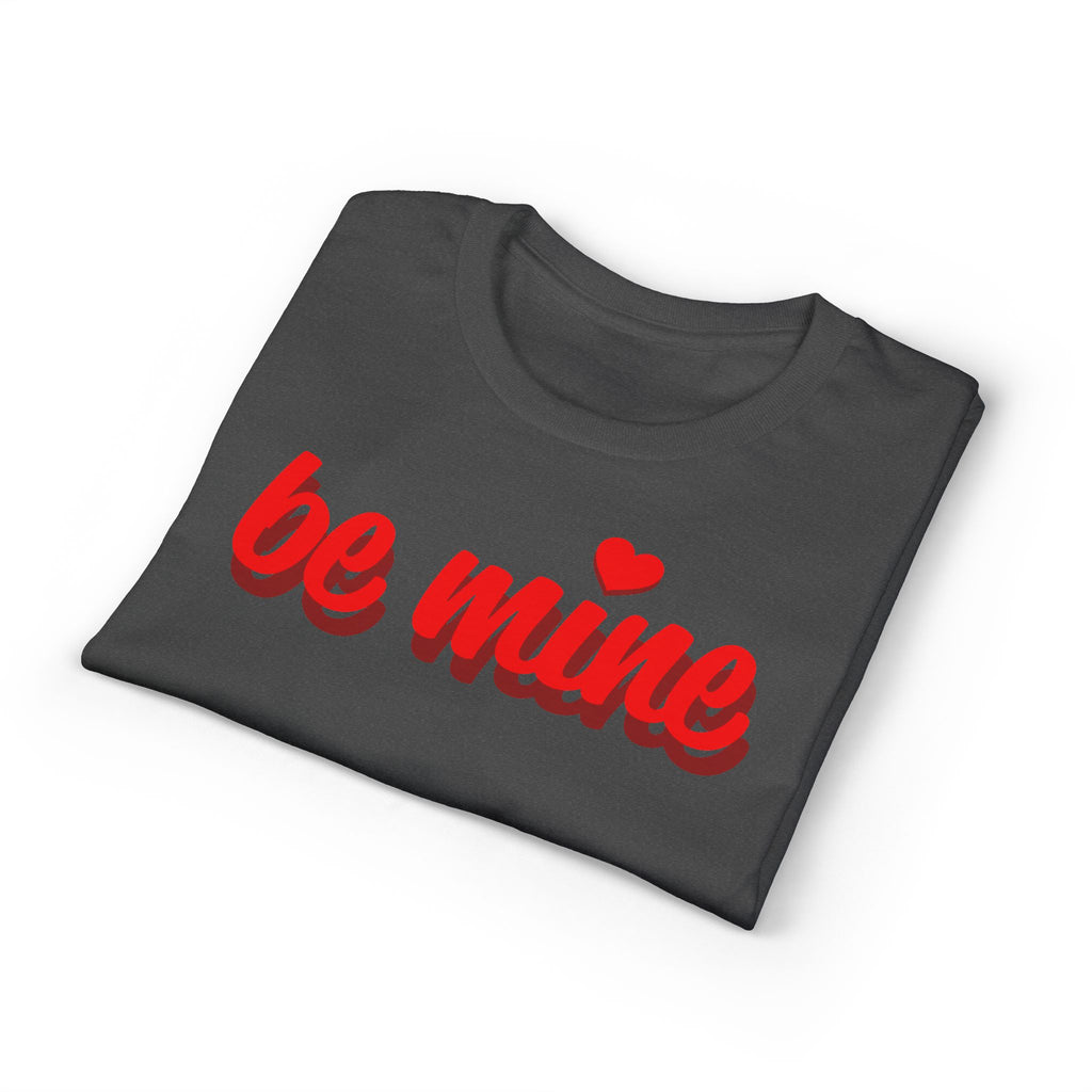 Be Mine Valentine T-Shirt — Red Script Heart Valentine's Day Tee