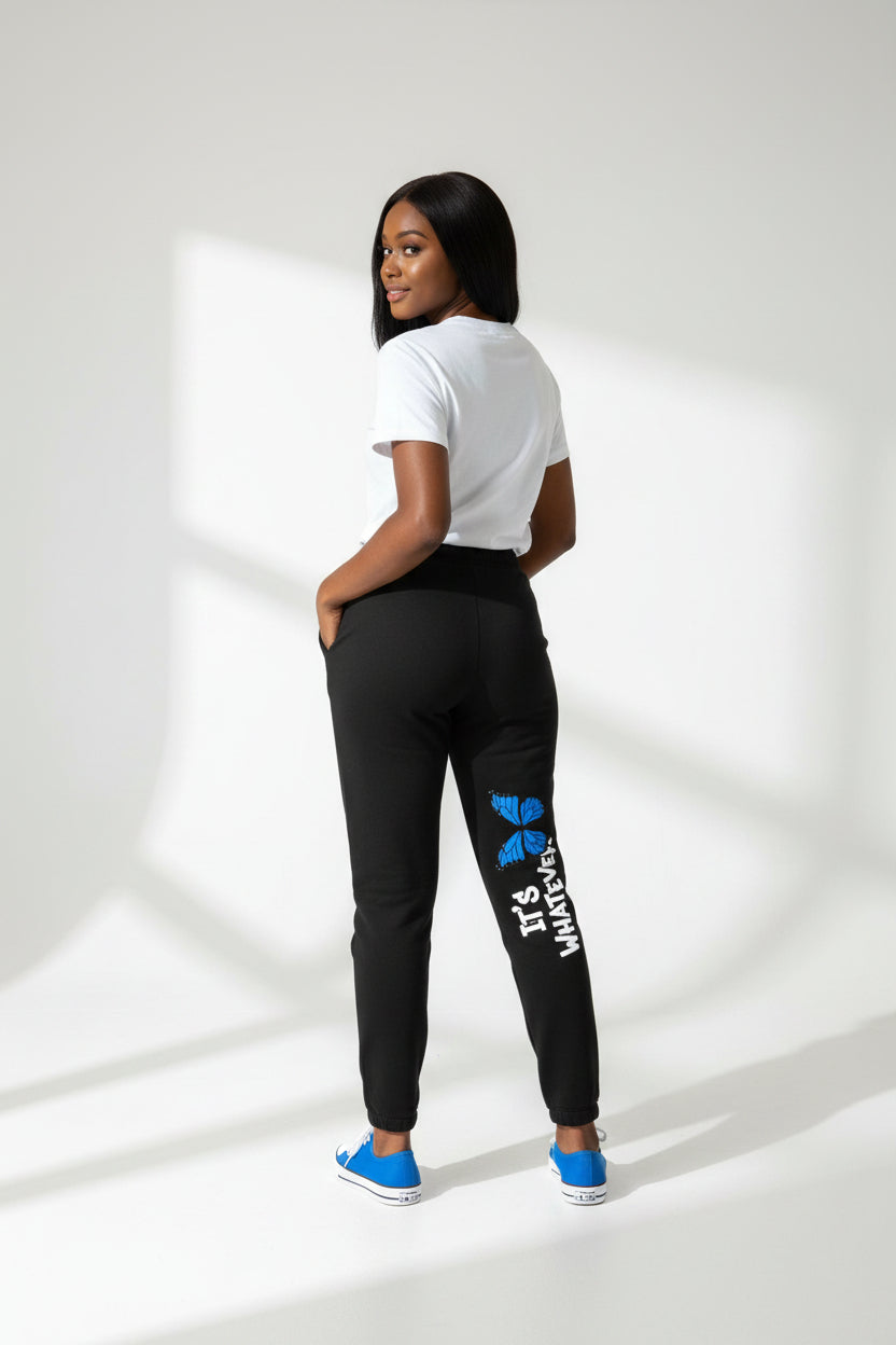 IT'S WHATEVER Butterfly Joggers — Streetwear Sweatpants