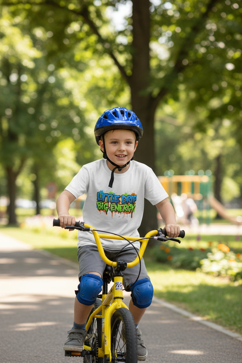 Kids Tee Little Drip Big Energy
