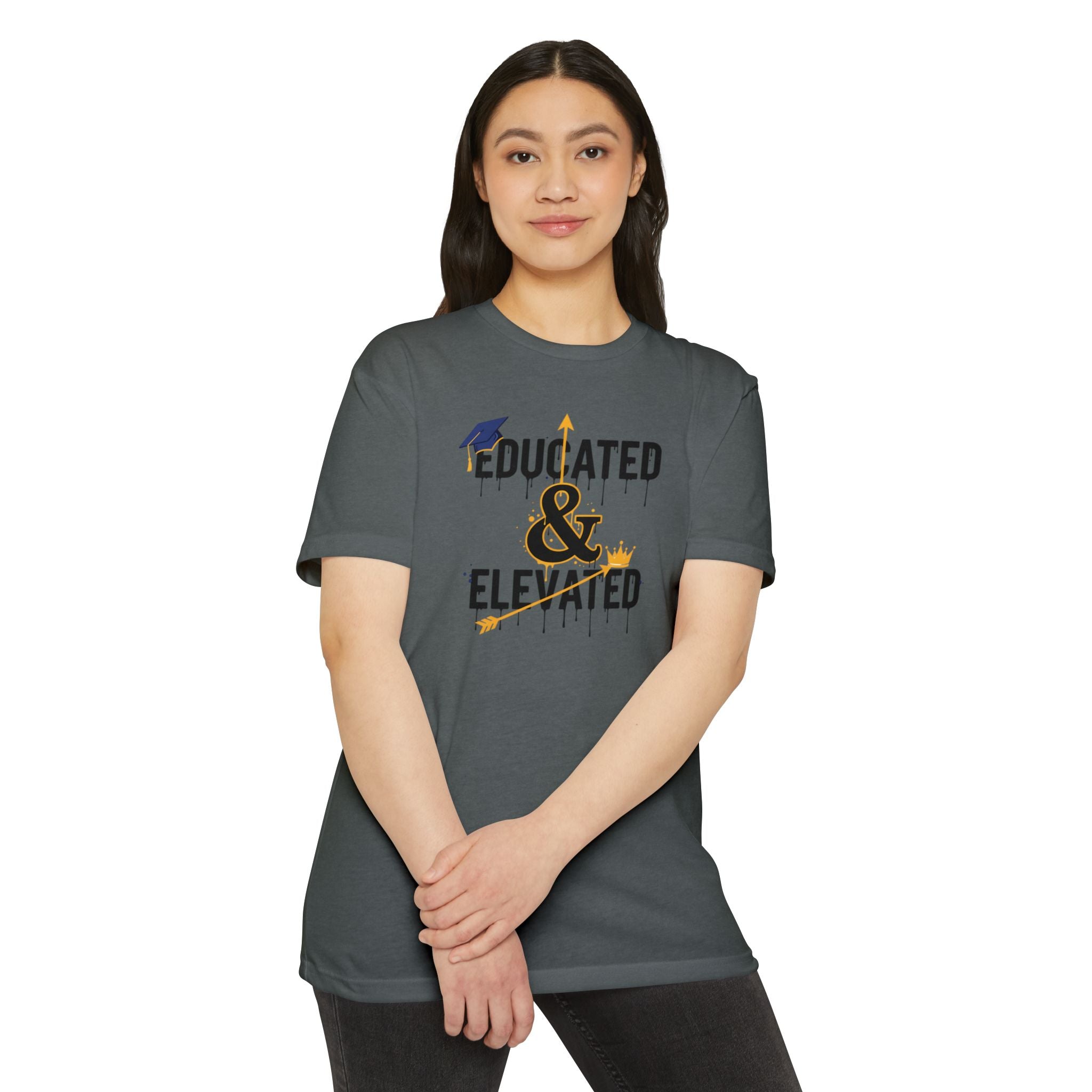 Educated & Elevated Graduation T-Shirt — Achievement Graphic Tee