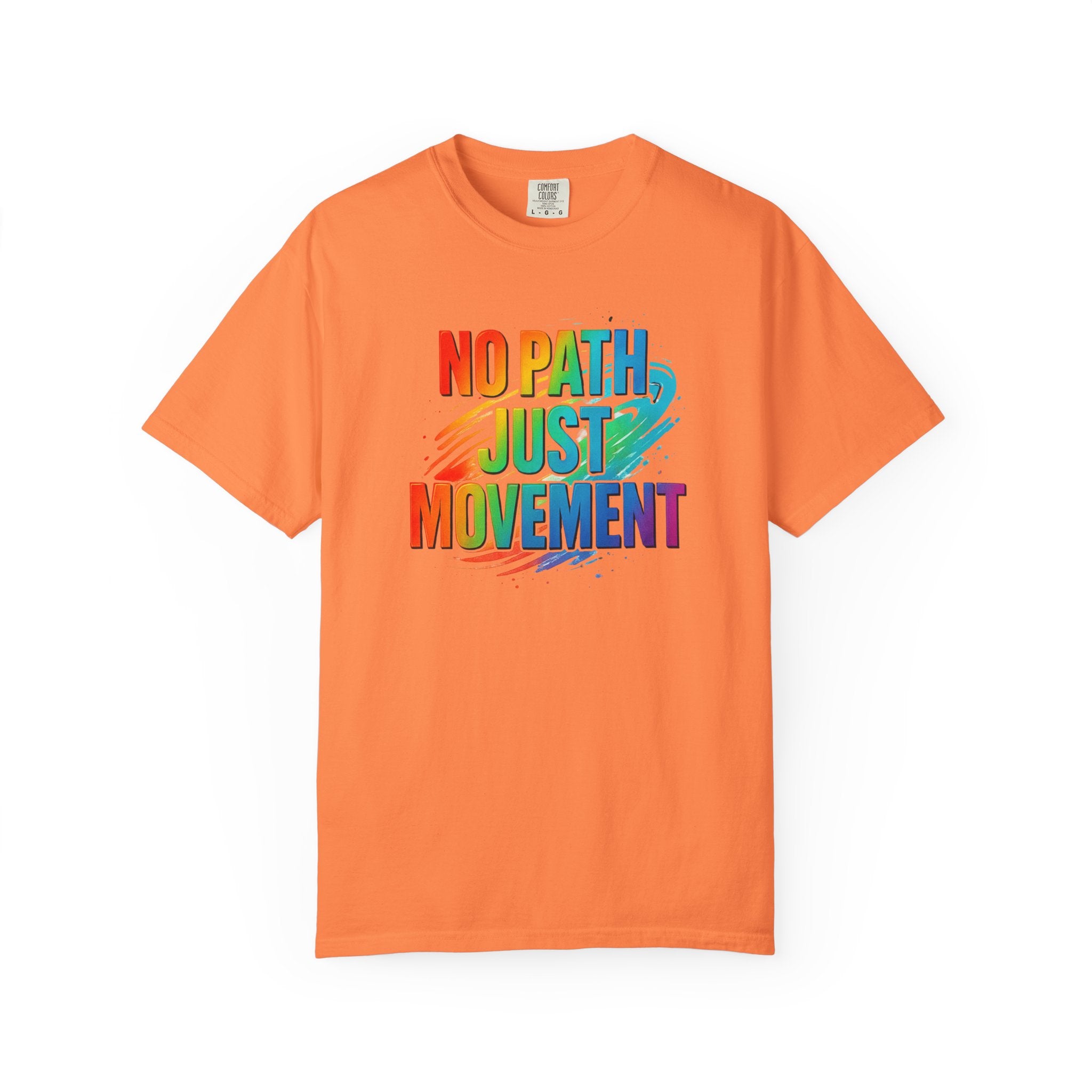 No Path Just Movement Rainbow Graphic T-Shirt