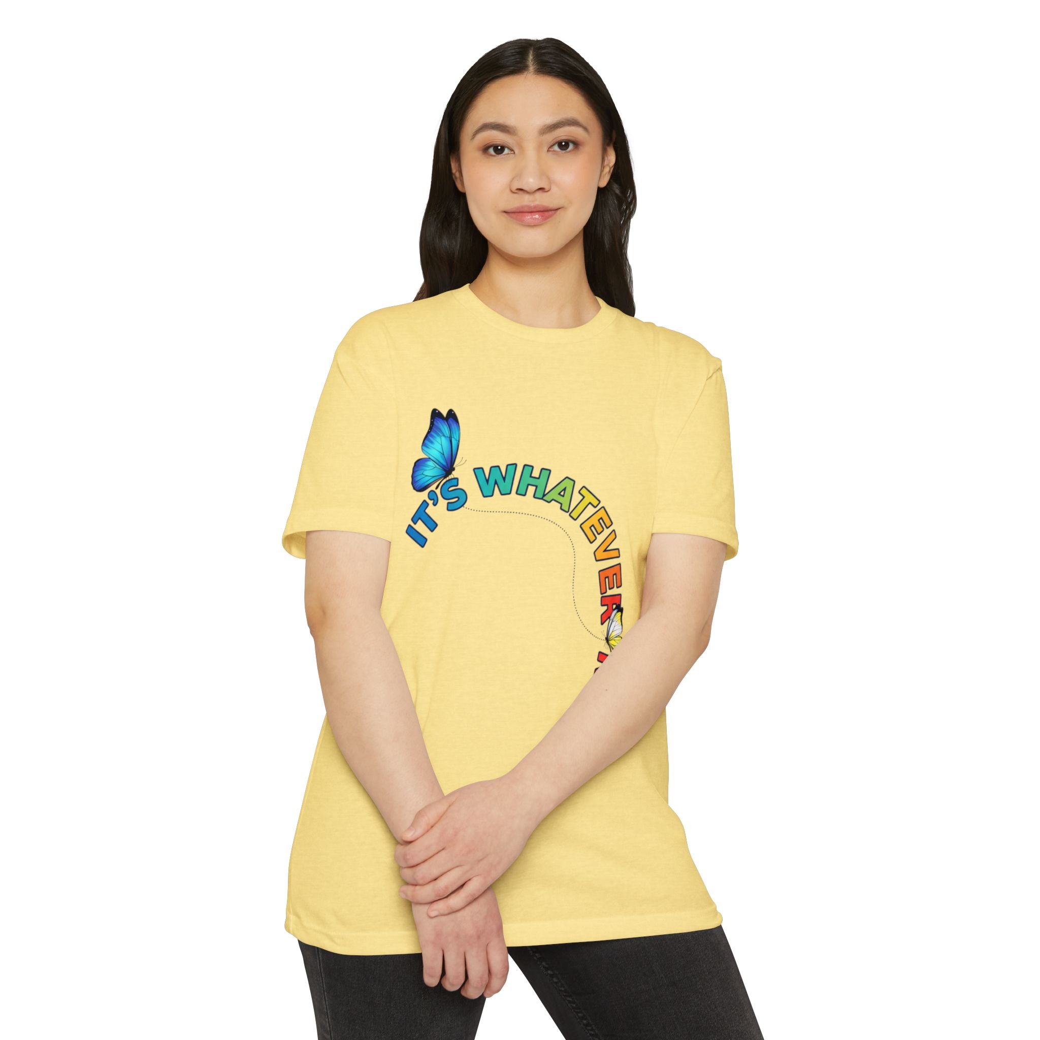 It's Whatever Colorful Butterfly Tee