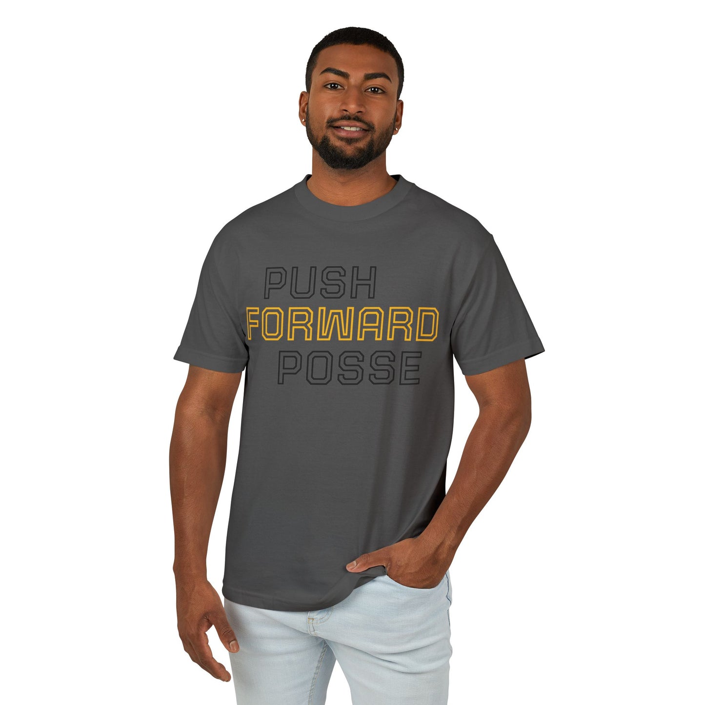 Push Forward Posse Tee - Unisex Heavyweight Cotton Shirt
