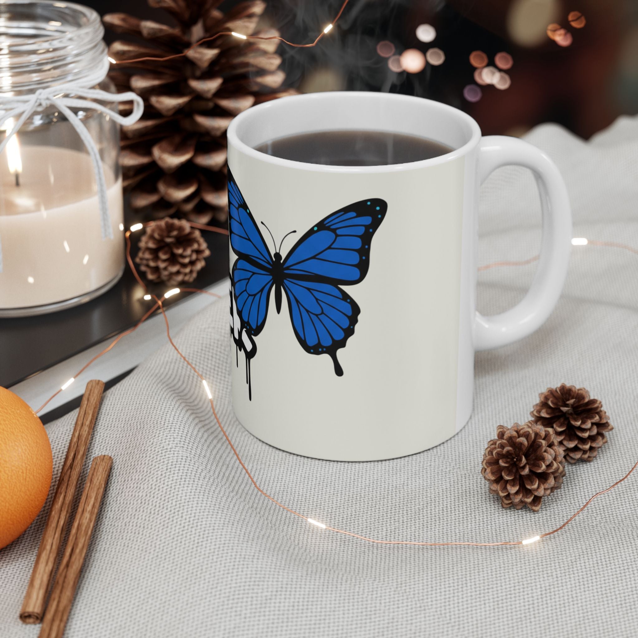 It's Whatever Blue Butterfly Mug