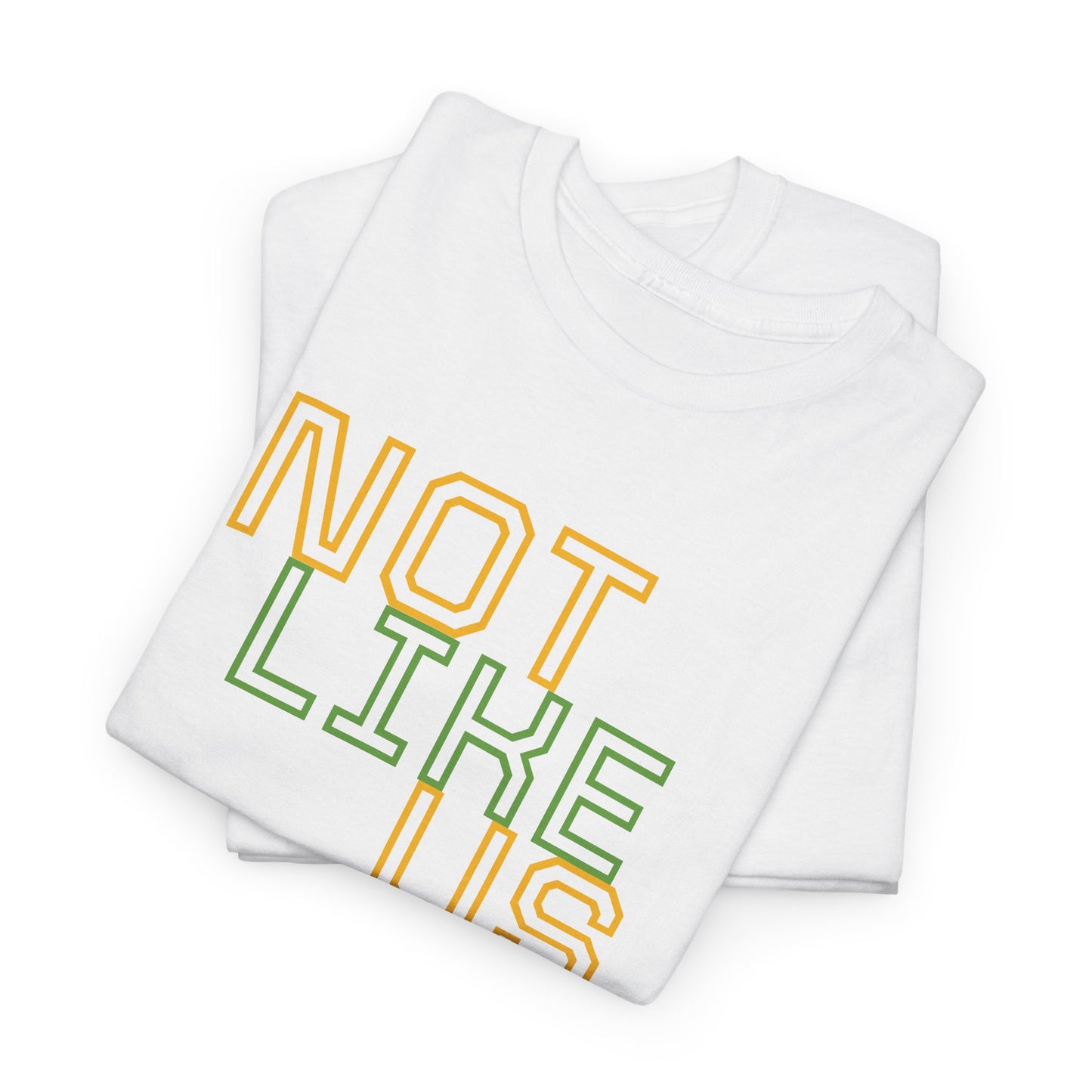 Unisex Heavy Cotton Tee - "NOT LIKE US" Statement Tee