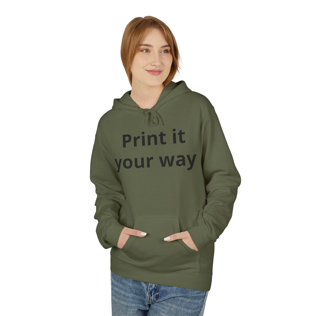 Customizable Midweight Hoodie
