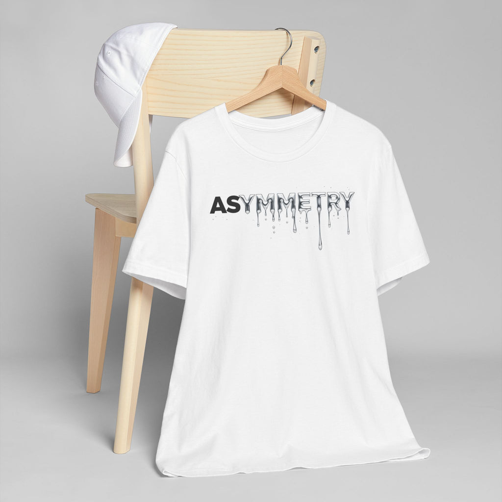 Asymmetry Drip Graphic T-Shirt